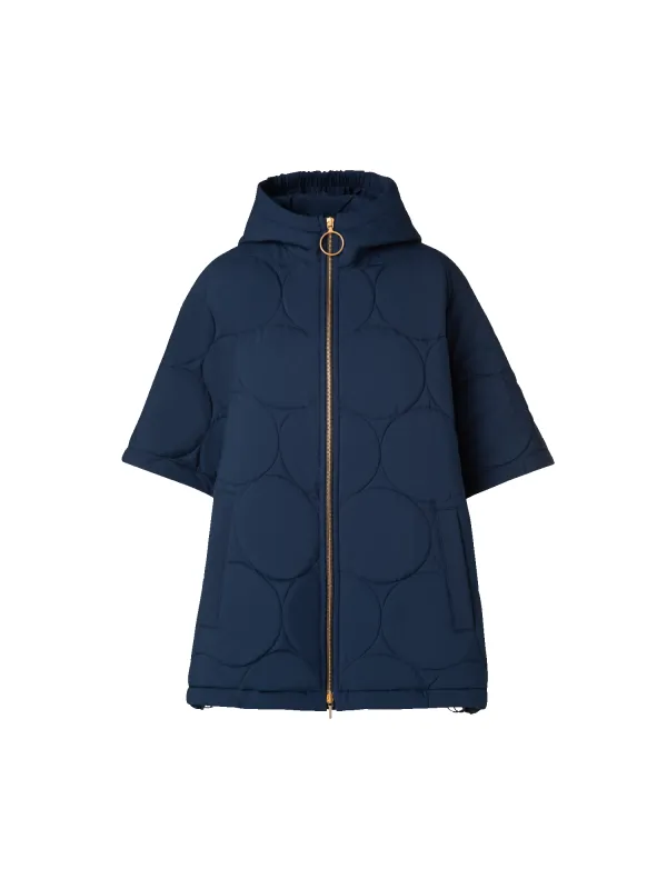 A-Line Puffer Jacket in Dot Quilt sold by Akris