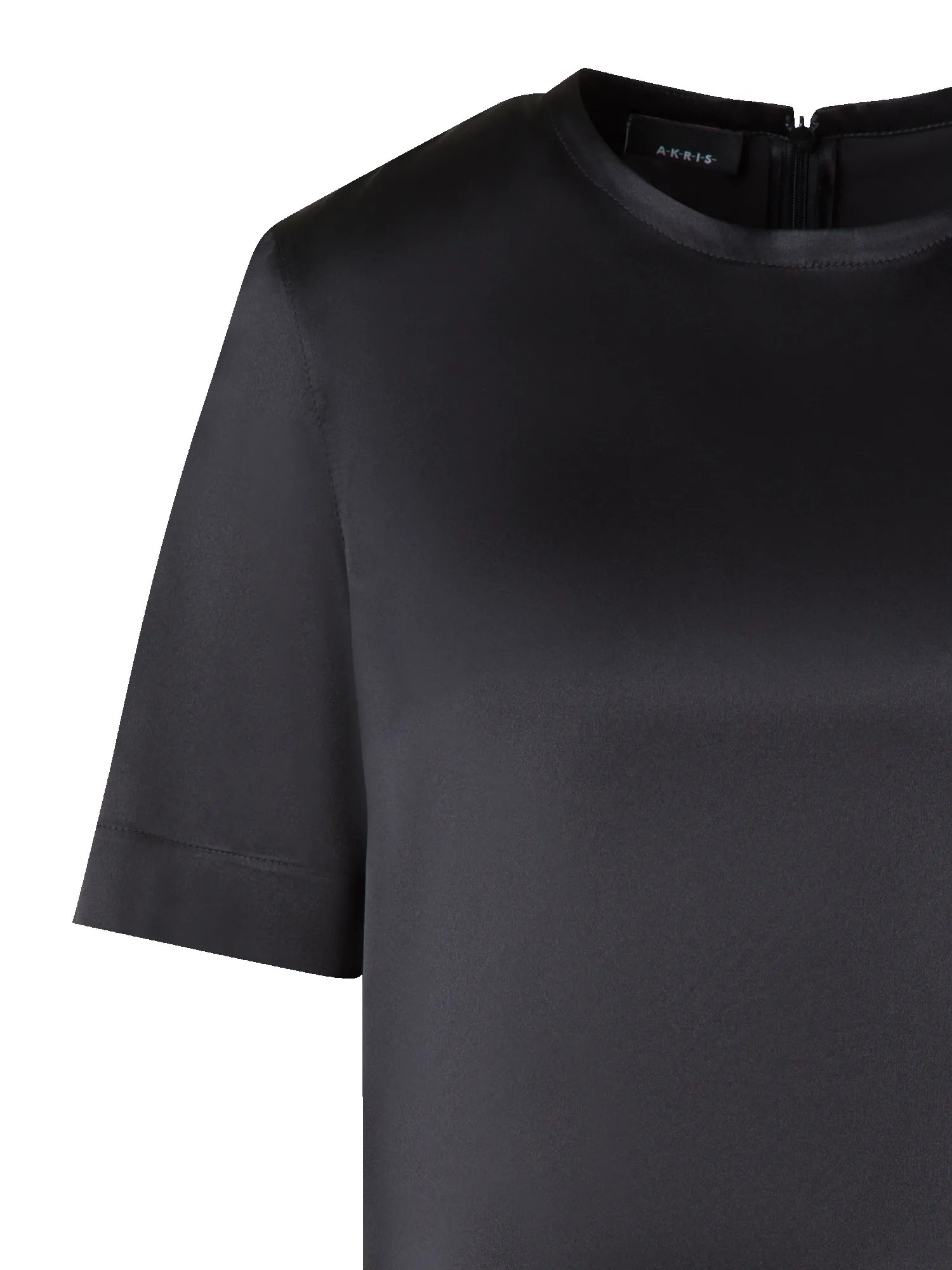 T-Shirt Blouse in Silk Satin sold by Akris product image thumbnail 4