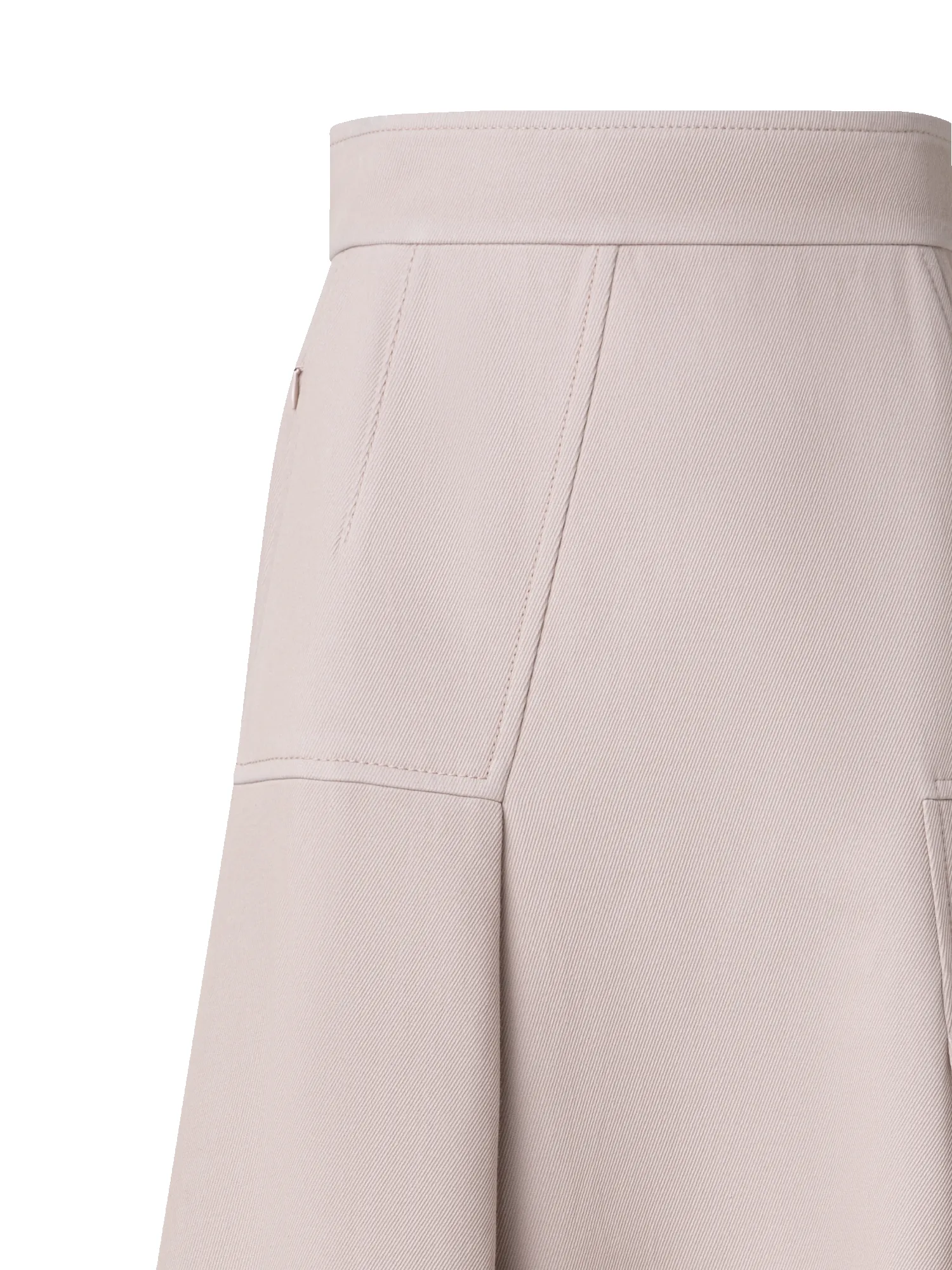 Asymetrical Midi Skirt in Cotton Double-Face sold by Akris product image thumbnail 5
