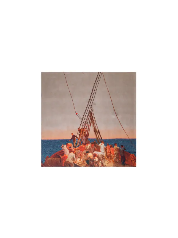 Scarf in Silk with Prince Albert Print sold by Akris