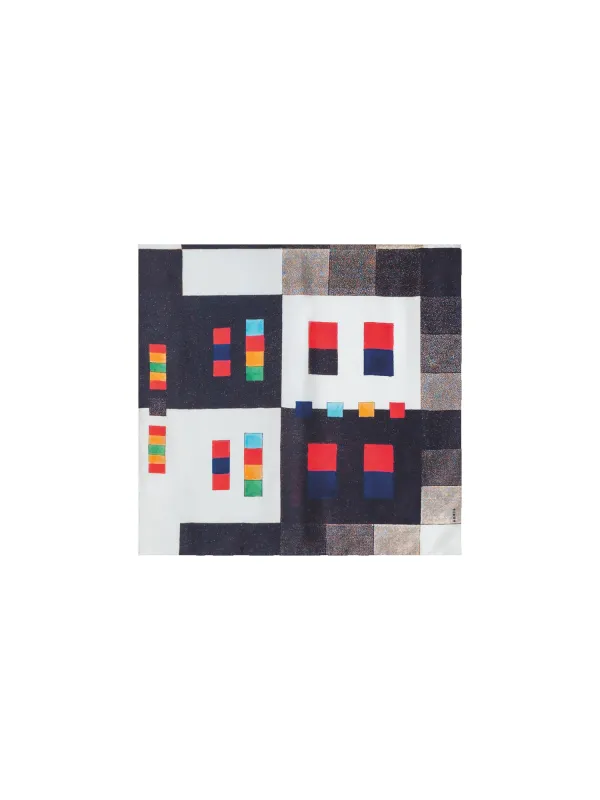 Scarf in Silk with Colorama Print sold by Akris