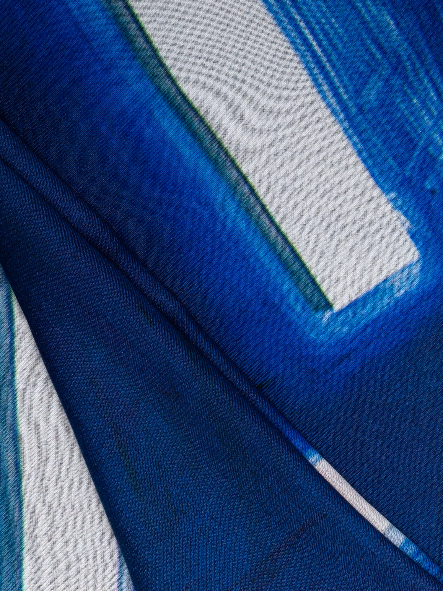 Cashmere Silk Scarf with Blue Angel Print sold by Akris product image thumbnail 2