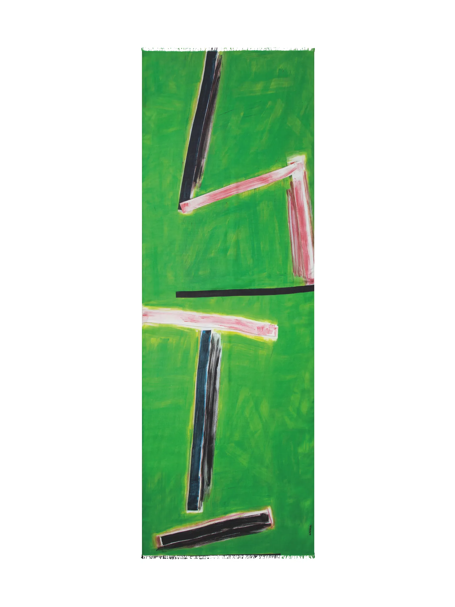 Scarf in Cashmere and Silk with W.T. print sold by Akris