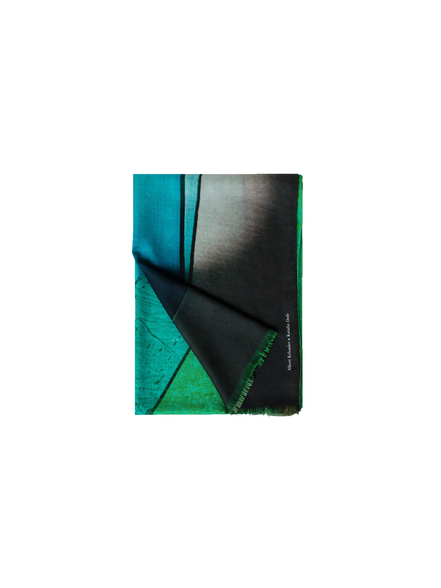 Cashmere Silk Mimosa Liquid Light Print Scarf sold by Akris product image thumbnail 3