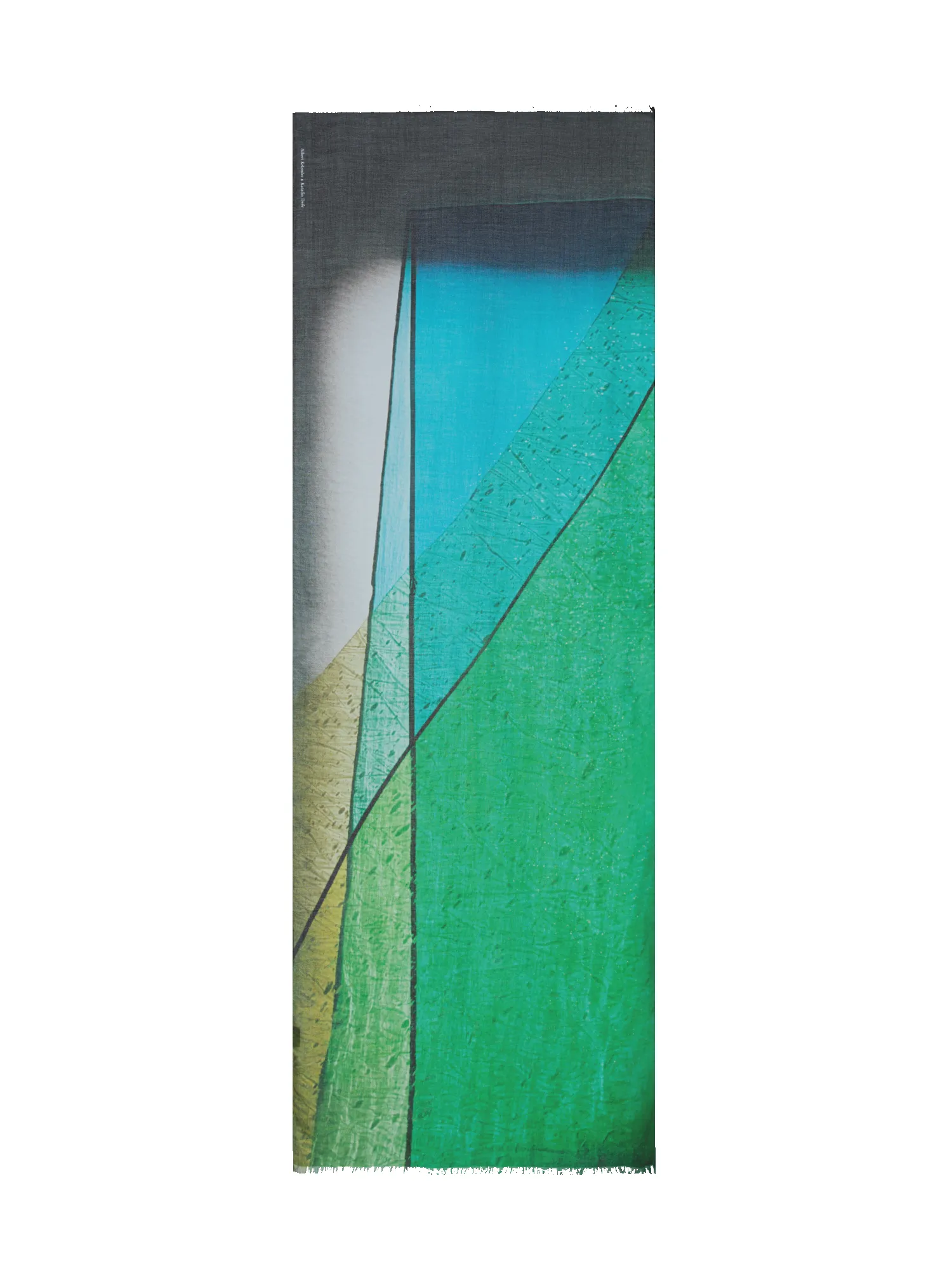 Cashmere Silk Mimosa Liquid Light Print Scarf sold by Akris