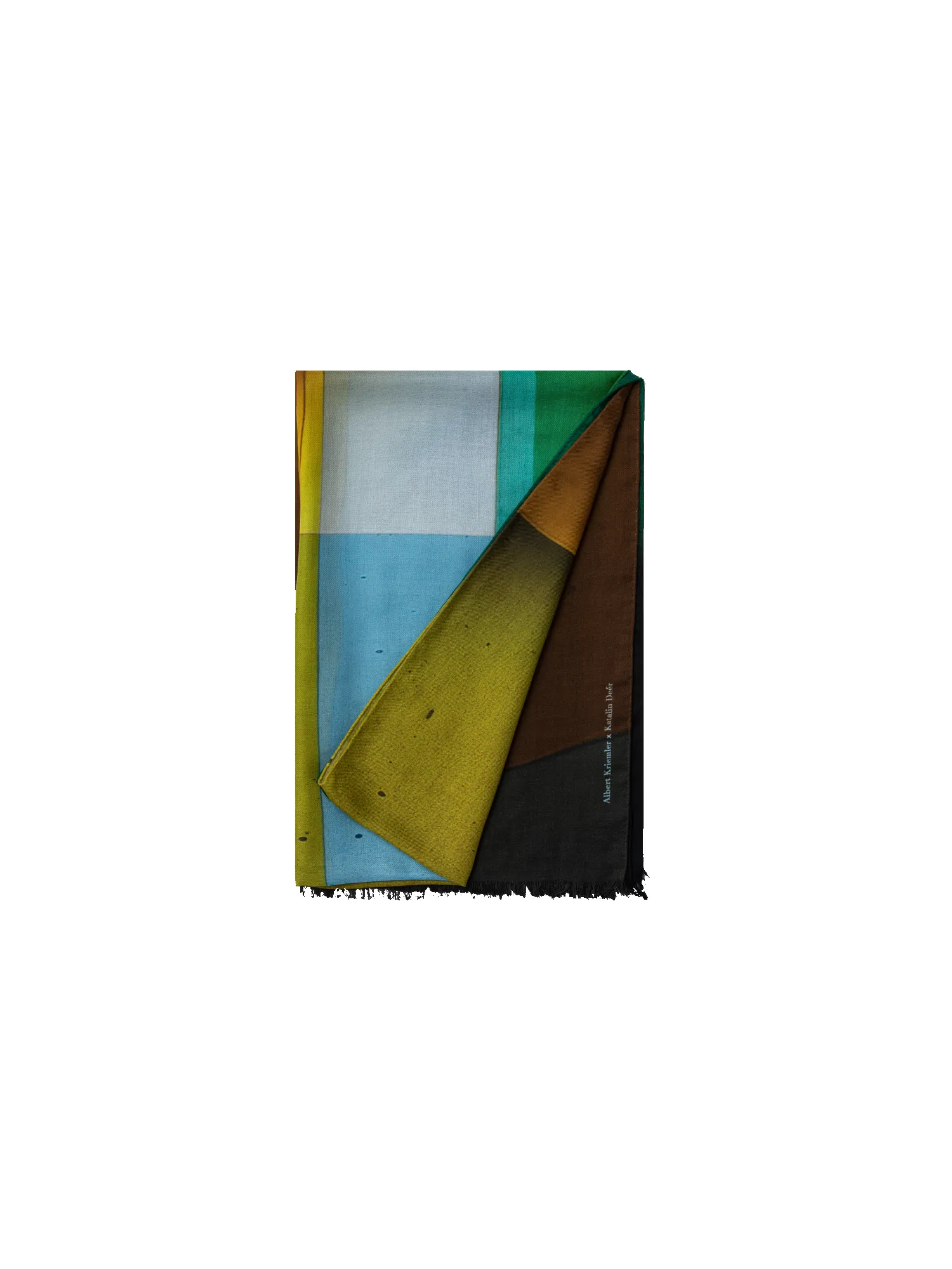 Cashmere Silk Mimosa Liquid Light Print Scarf sold by Akris product image thumbnail 3