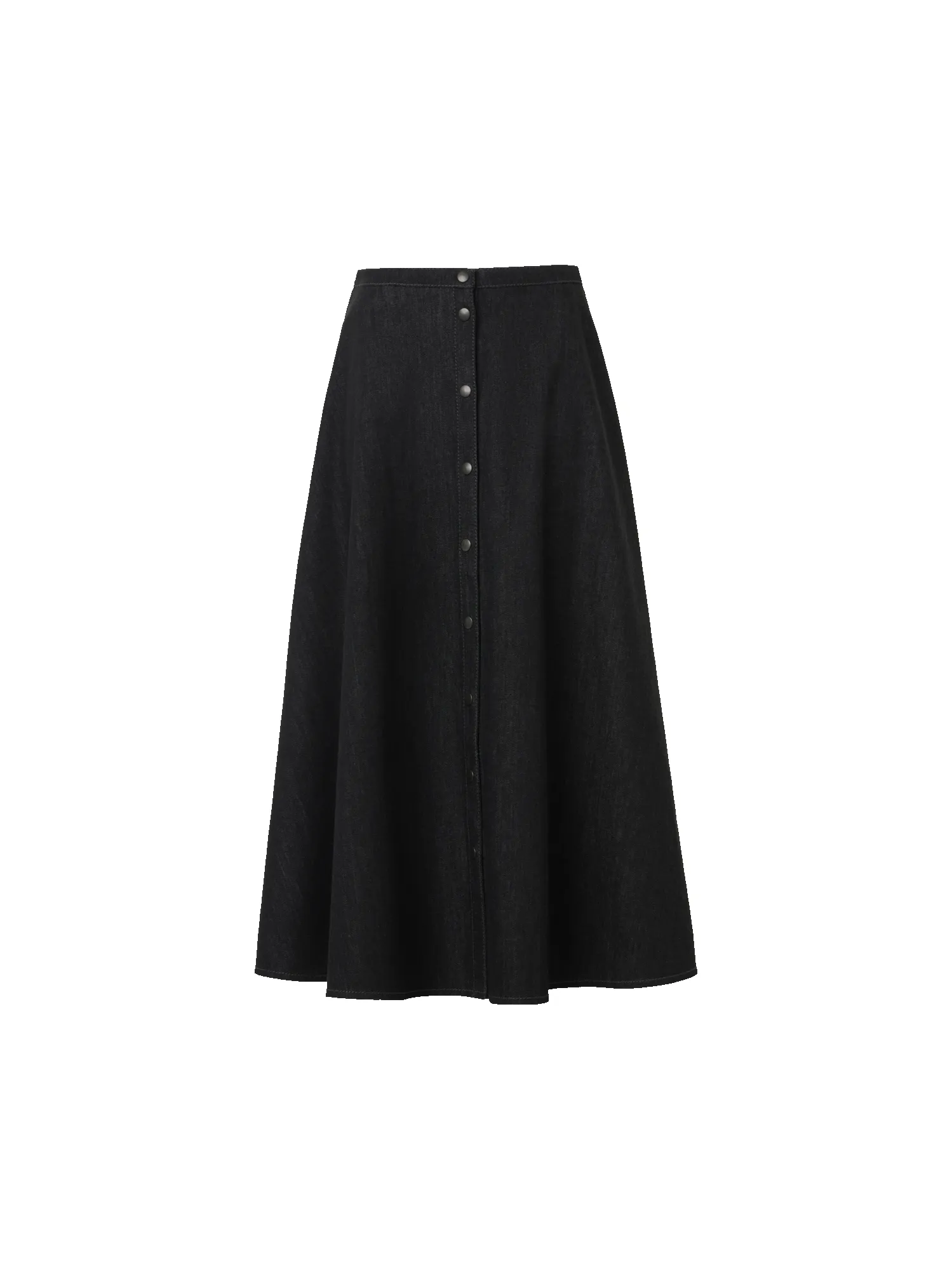 Flared Cotton Stretch Denim Skirt sold by Akris