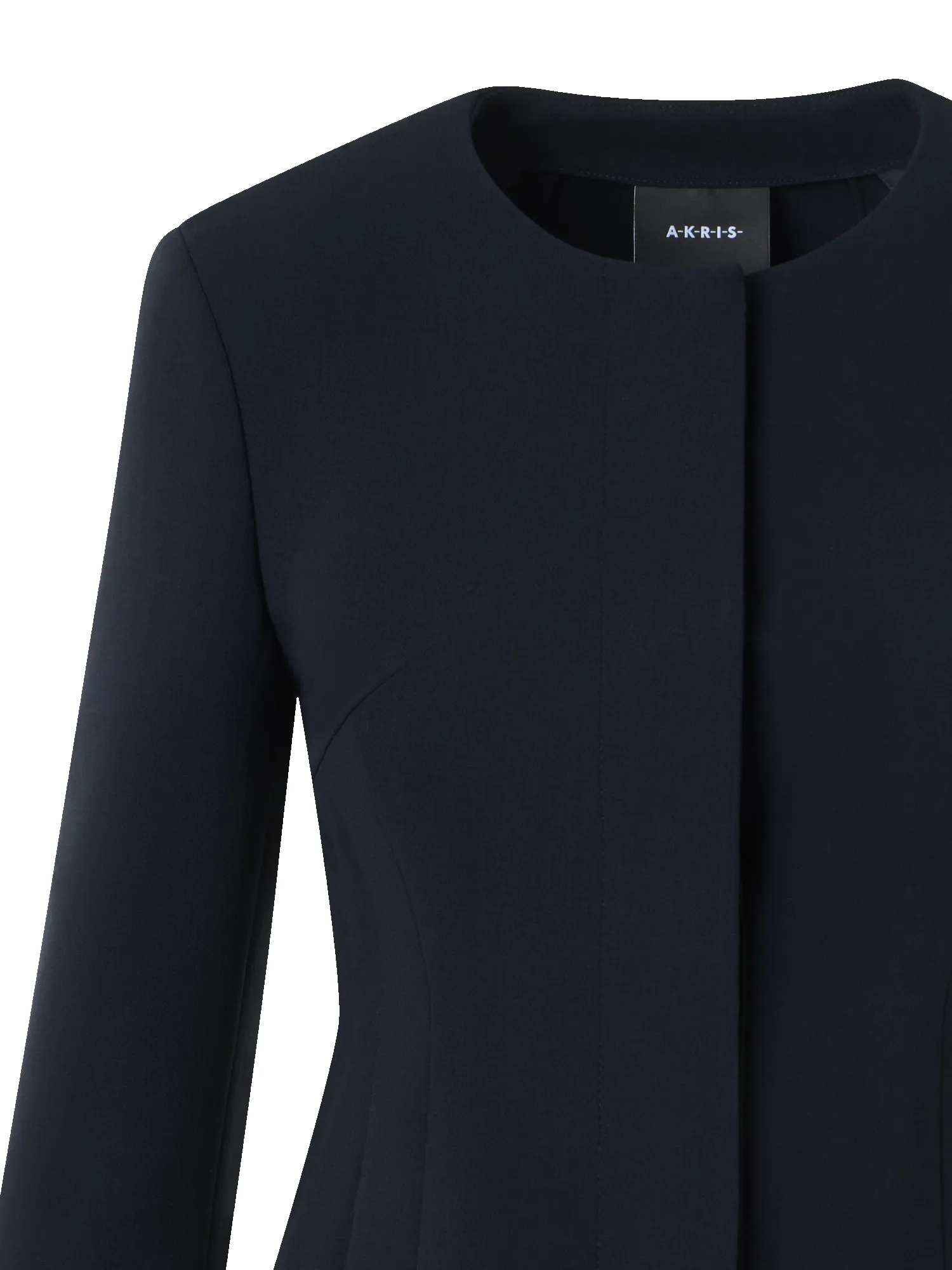 Fitted Wool Bi-Stretch Double-Face Jacket sold by Akris product image thumbnail 5