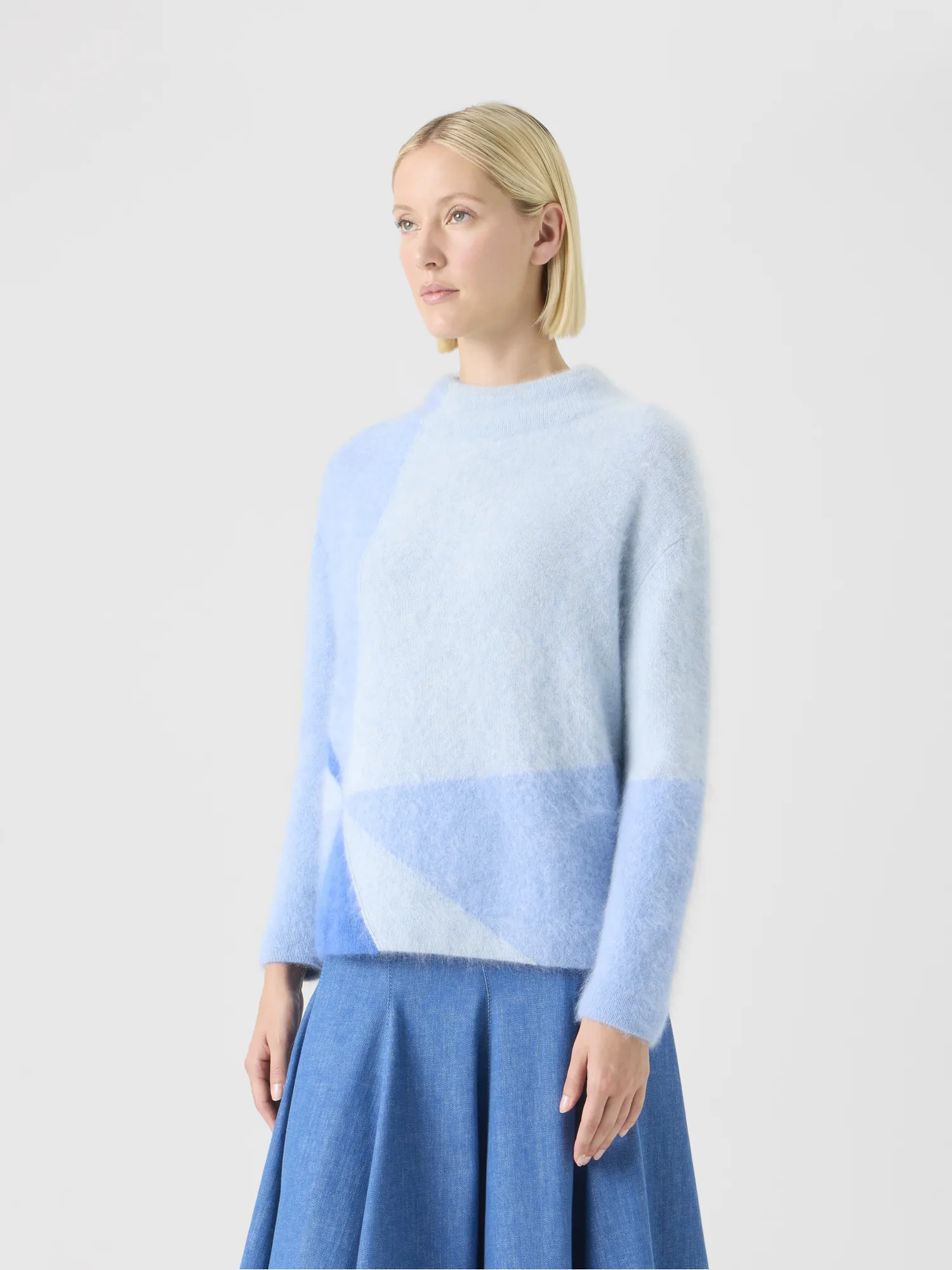 Cloud Cashmere Sweater with Sunbeam Intarsia sold by Akris product image thumbnail 4