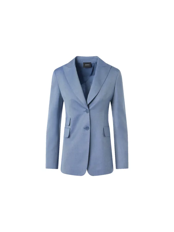 Cashmere Silk Gabardine Tailored Jacket made by Akris
