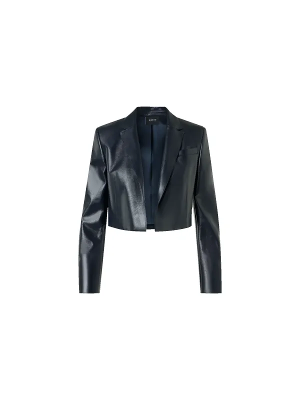 Lacquered Nappa Short Jacket sold by Akris