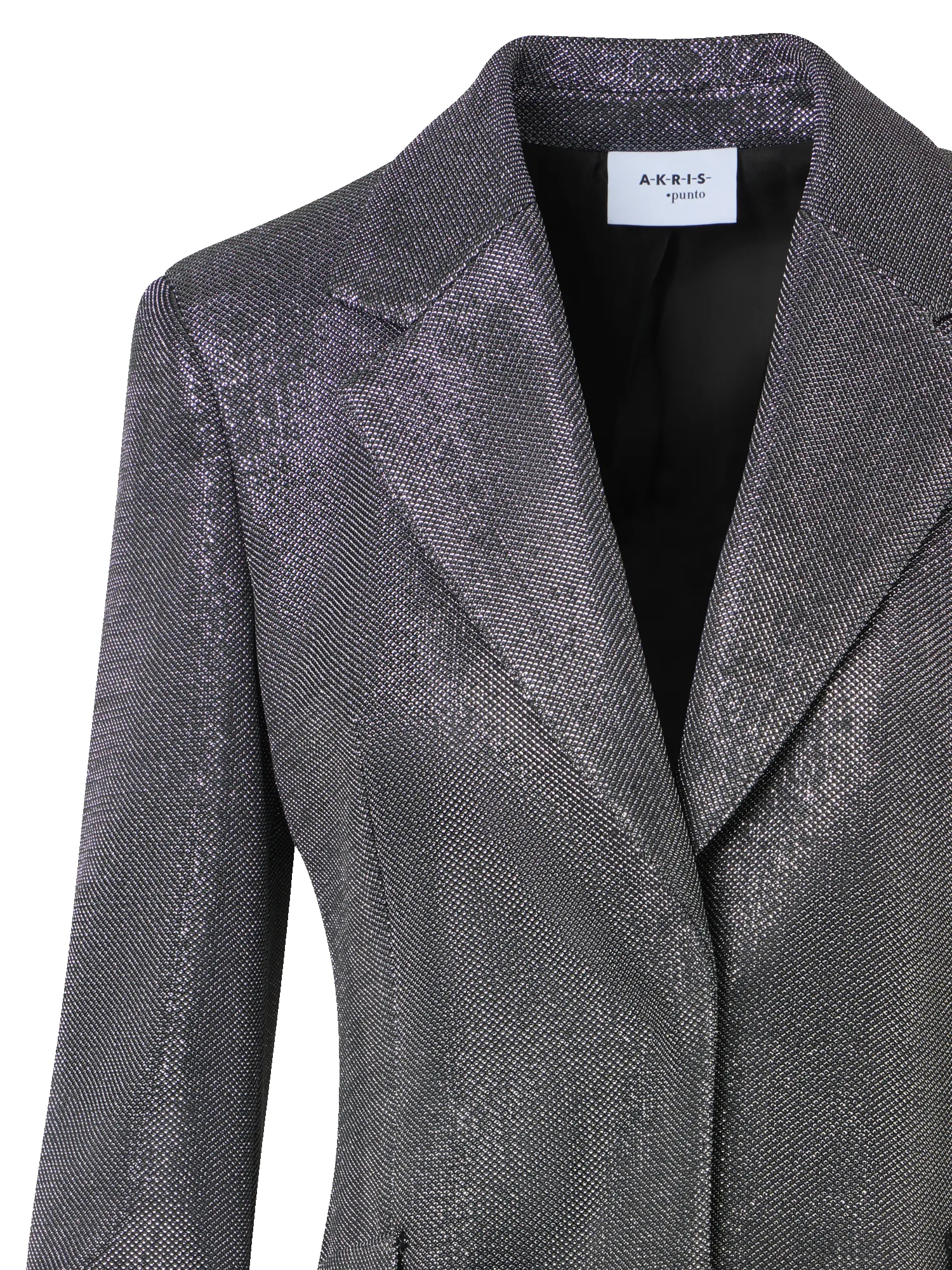 Metallic Birdseye Jersey Blazer sold by Akris product image thumbnail 3