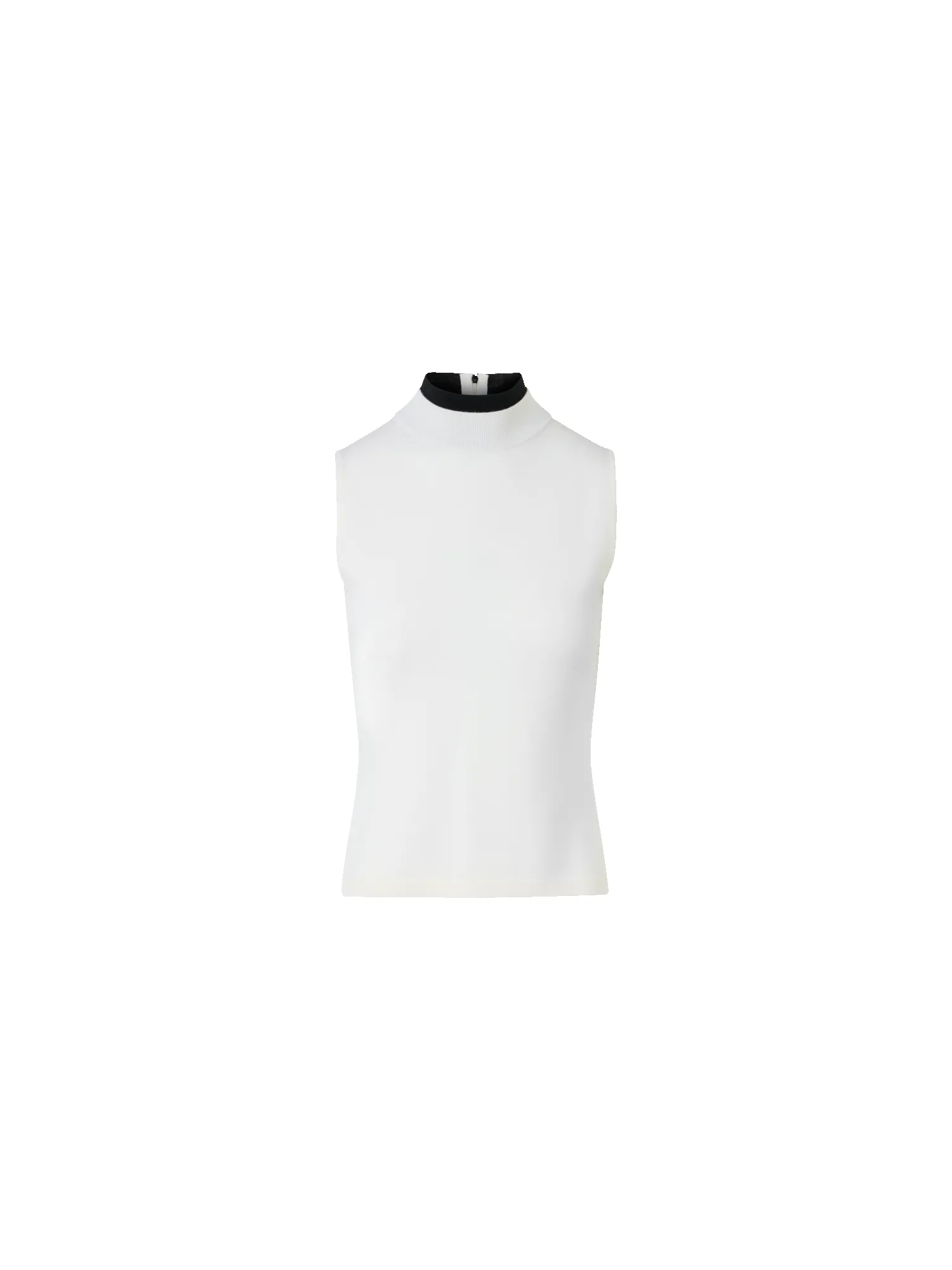 Trompe l’Oeil Merino Wool Knit Top sold by Akris