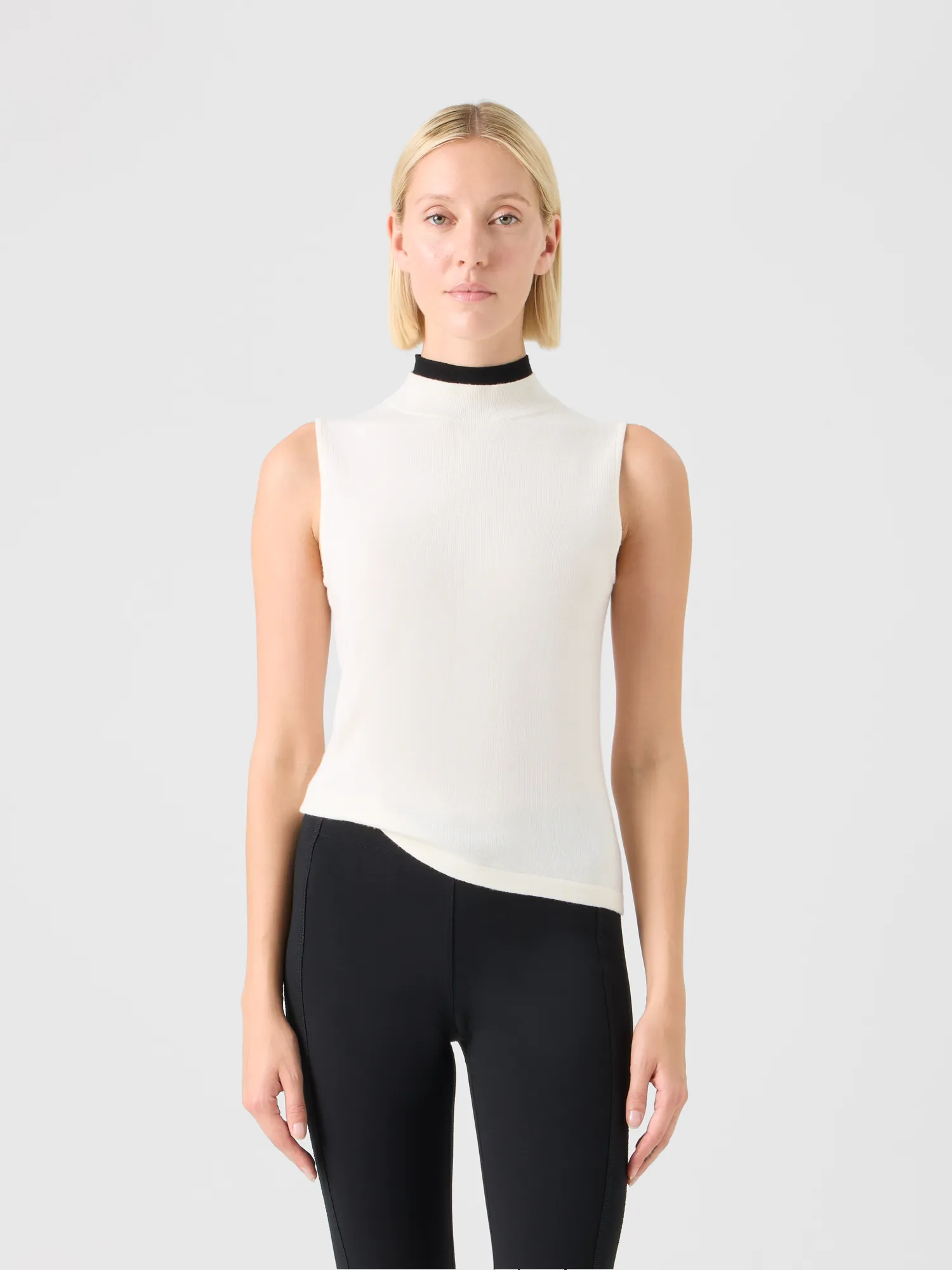 Trompe l’Oeil Merino Wool Knit Top sold by Akris product image thumbnail 2