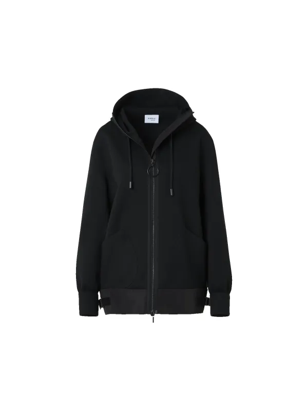 Cotton-Blend Sweatshirt Jacket sold by Akris