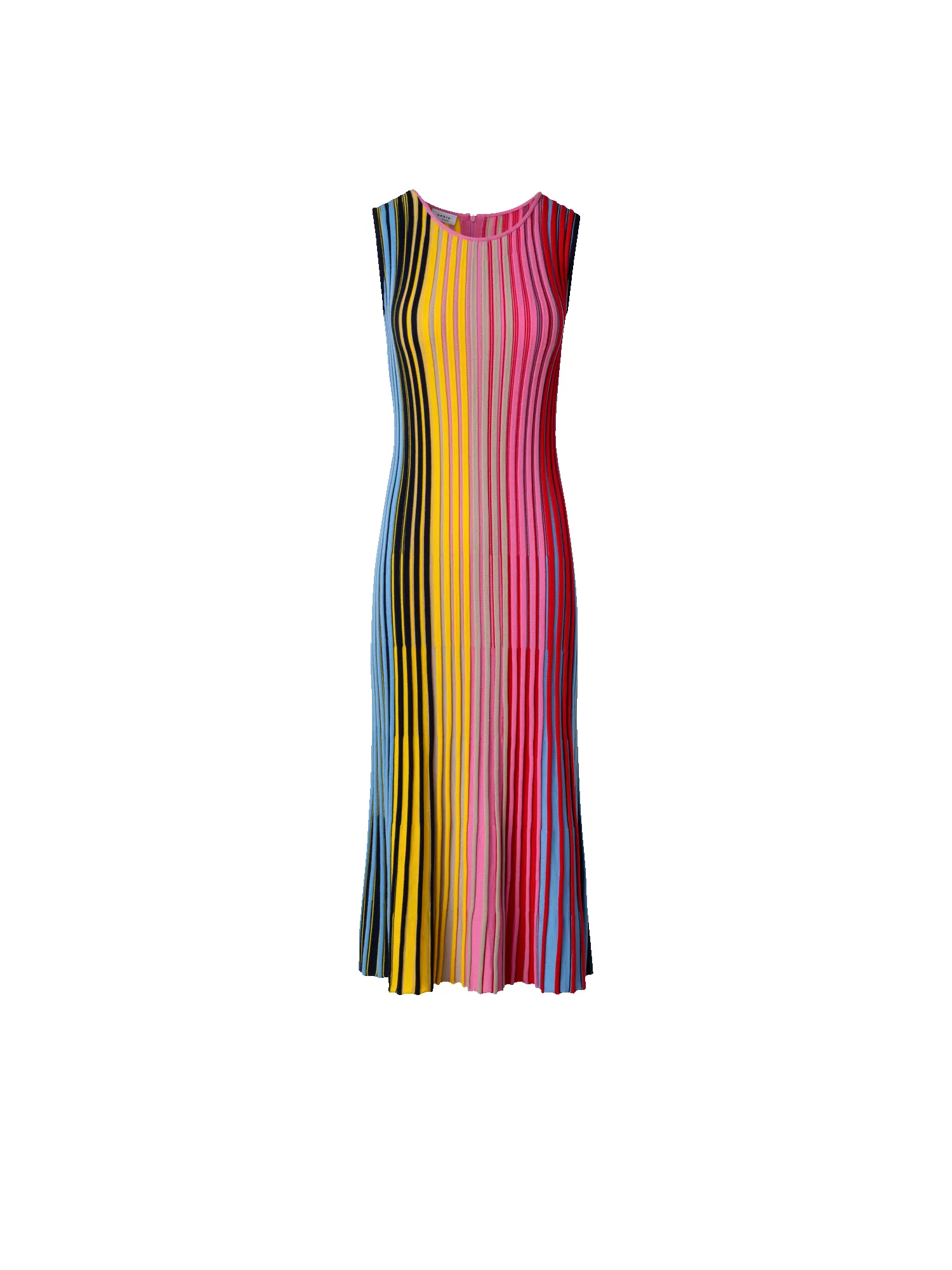 Merino Wool Knit Dress with Rainbow Rib sold by Akris