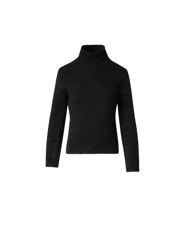 Mouliné Cashmere Wool Mock Neck Sweater sold by Akris