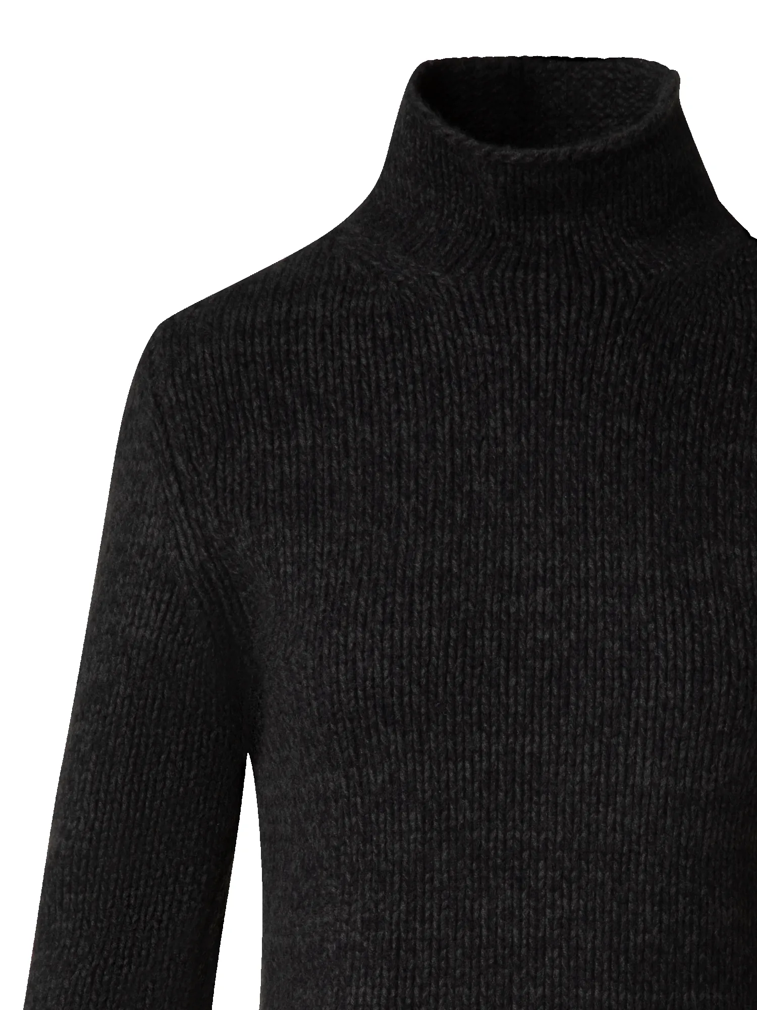 Mouliné Cashmere Wool Mock Neck Sweater sold by Akris product image thumbnail 3