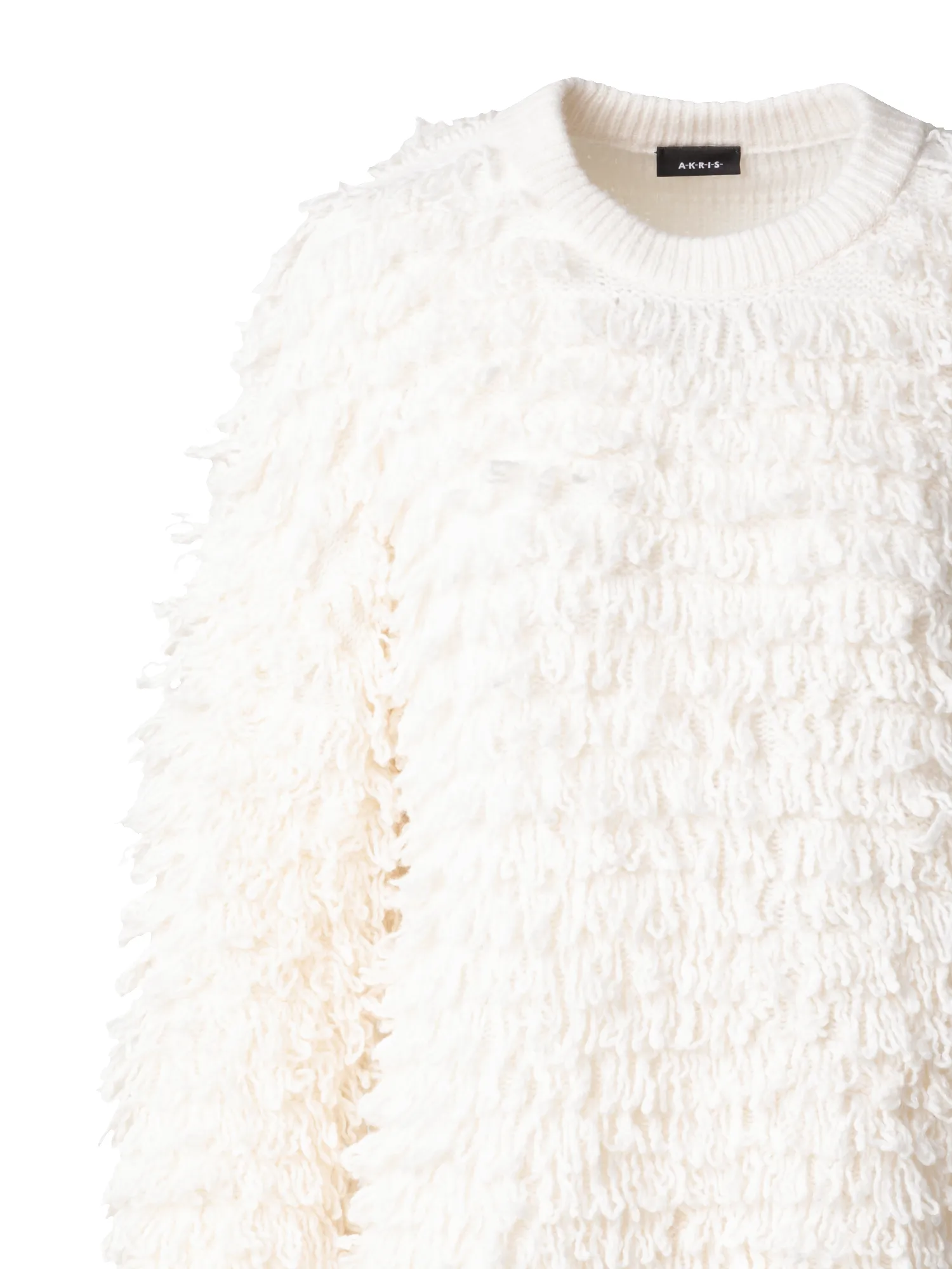 Allover Loops Wool Silk Cashmere Sweater sold by Akris product image thumbnail 4