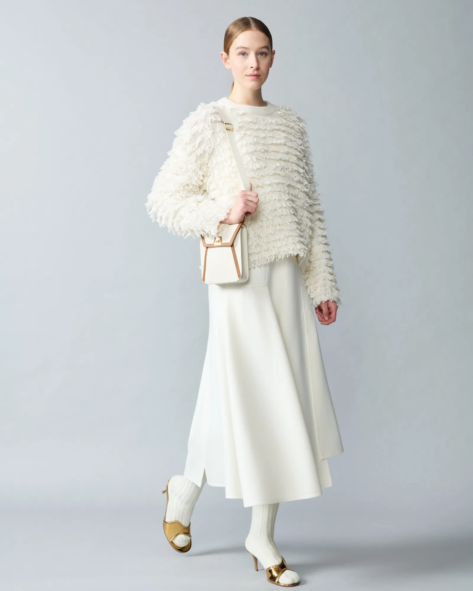 Allover Loops Wool Silk Cashmere Sweater sold by Akris product image thumbnail 2