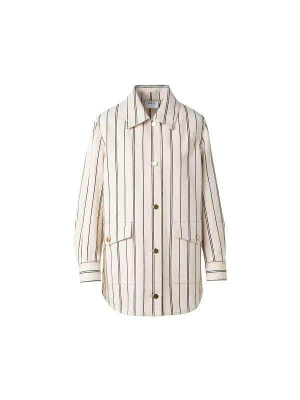 Boyfriend Jacket in Striped Denim sold by Akris