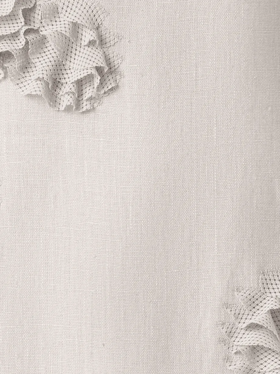 Midi Linen Dress with 3D Carnation Detail sold by Akris product image thumbnail 5