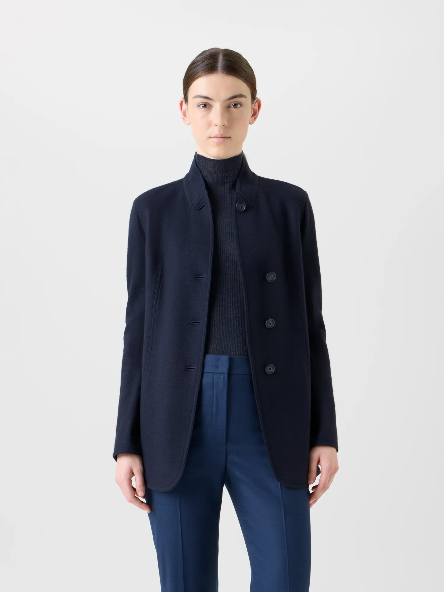 Long Cashmere Jersey Jacket sold by Akris product image thumbnail 2