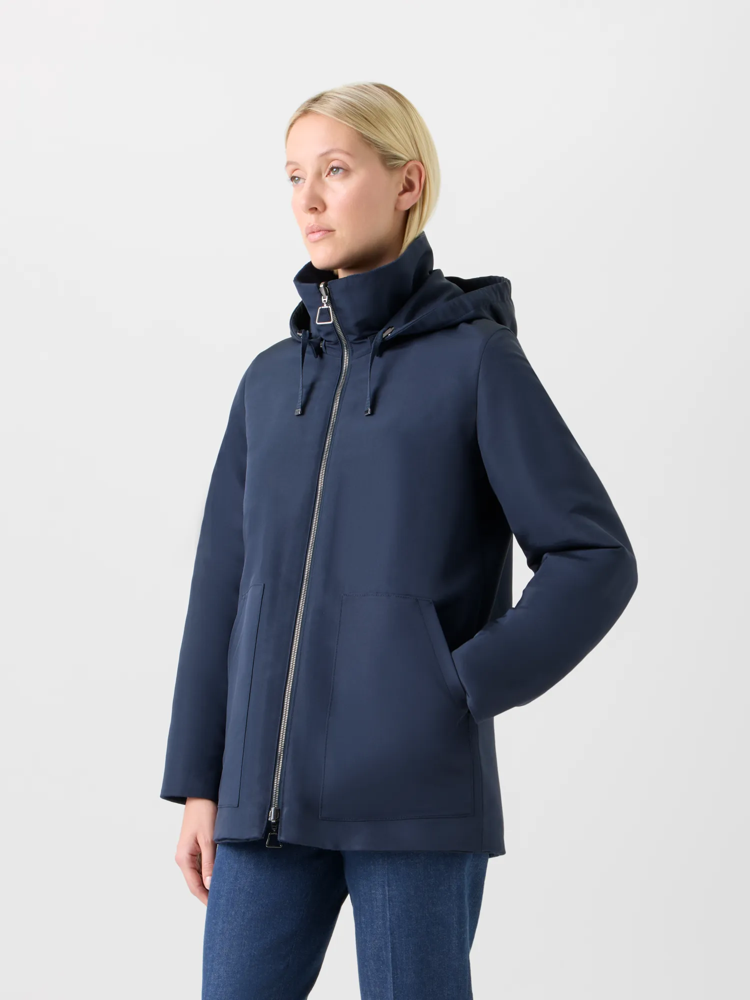 Reversible Cashmere Jacket with Removable Hood sold by Akris product image thumbnail 5