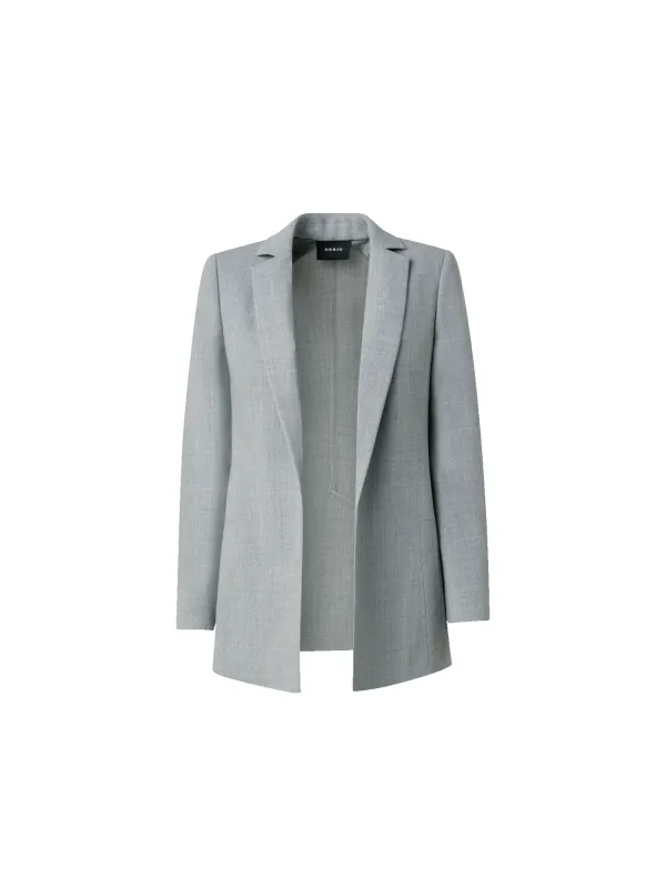 Wool Double-Face Blazer with Elongated Lapel sold by Akris