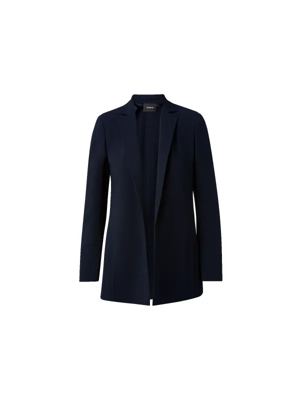 Wool Double-Face Blazer with Elongated Lapel sold by Akris