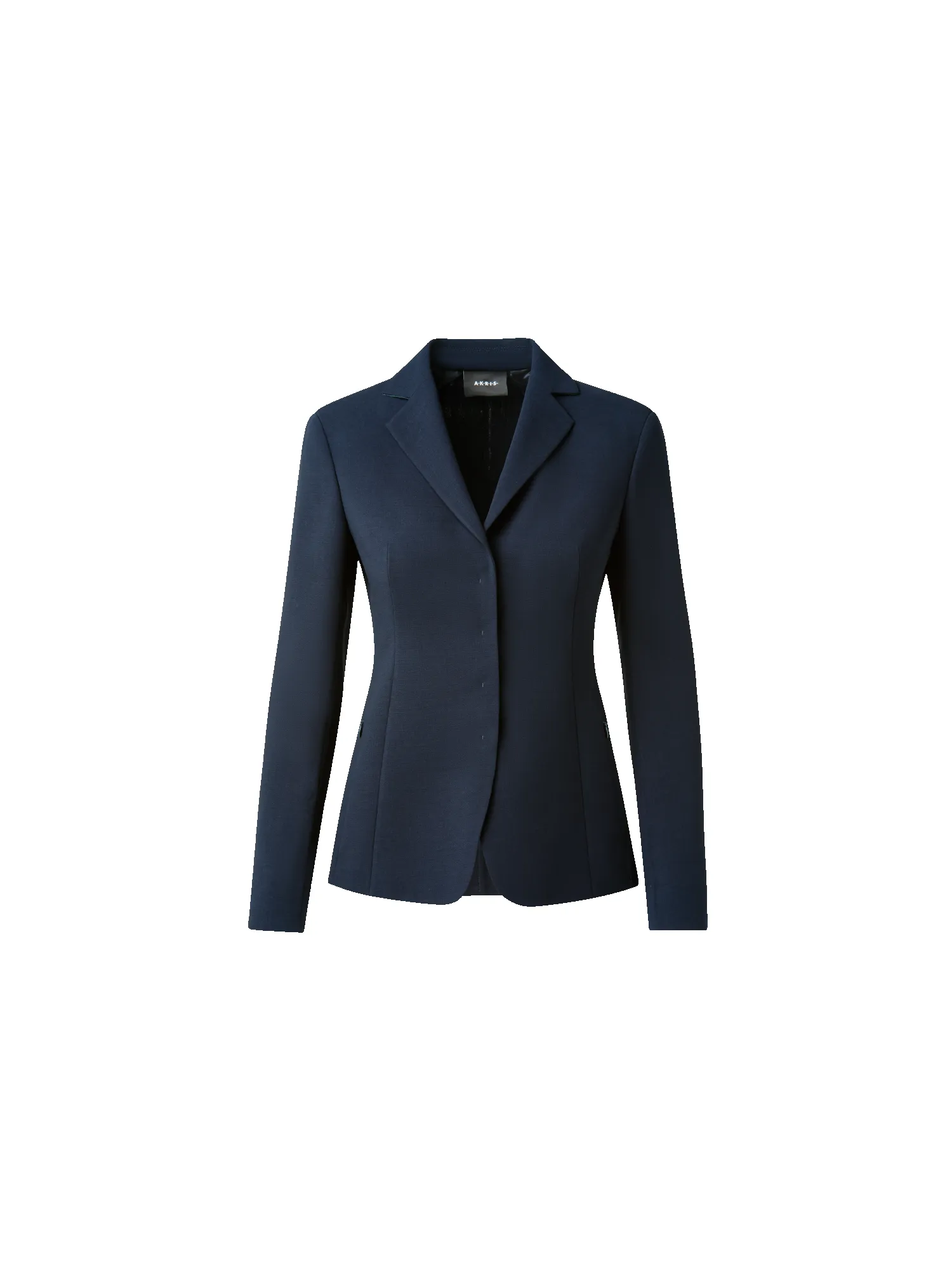 Wool Double-Face Blazer with Leather Collar sold by Akris
