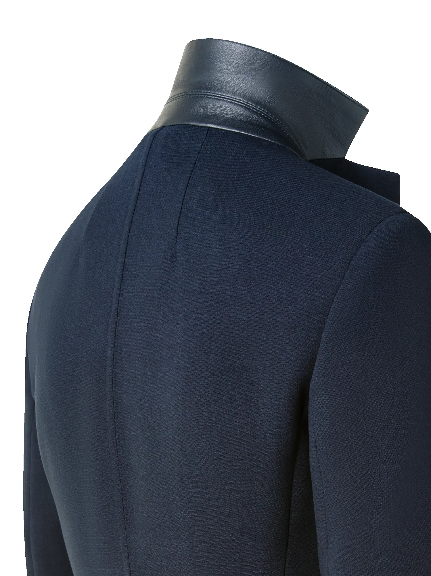 Wool Double-Face Blazer with Leather Collar sold by Akris product image thumbnail 2