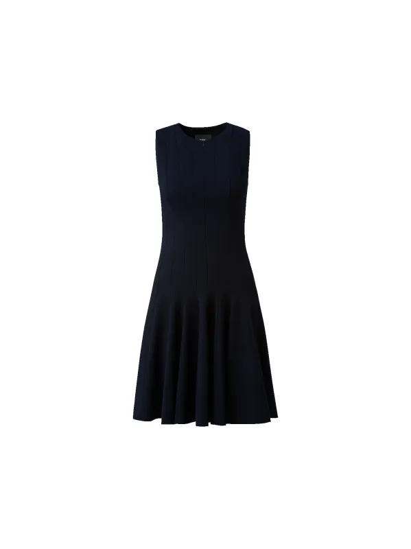 Wool Double-Face Dress with Skaters Pleats sold by Akris