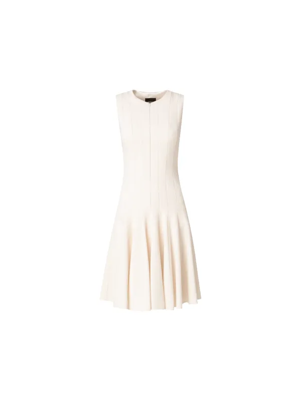 Wool Double-Face Dress with Skaters Pleats sold by Akris