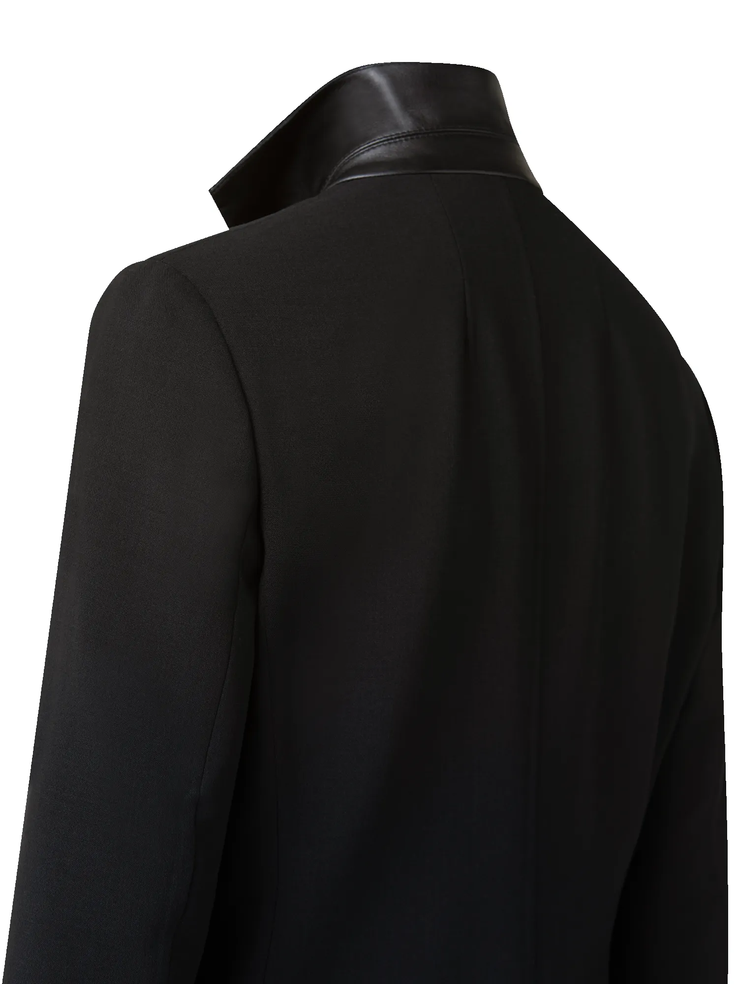 Wool Double-Face Blazer with a Leather-Lined Collar sold by Akris product image thumbnail 3