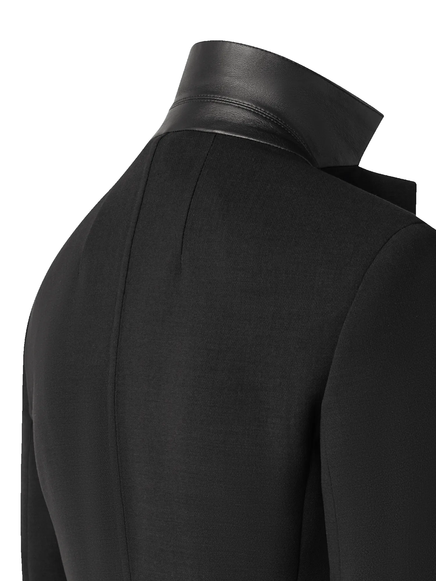 Wool Double-Face Blazer with Leather Collar sold by Akris product image thumbnail 3