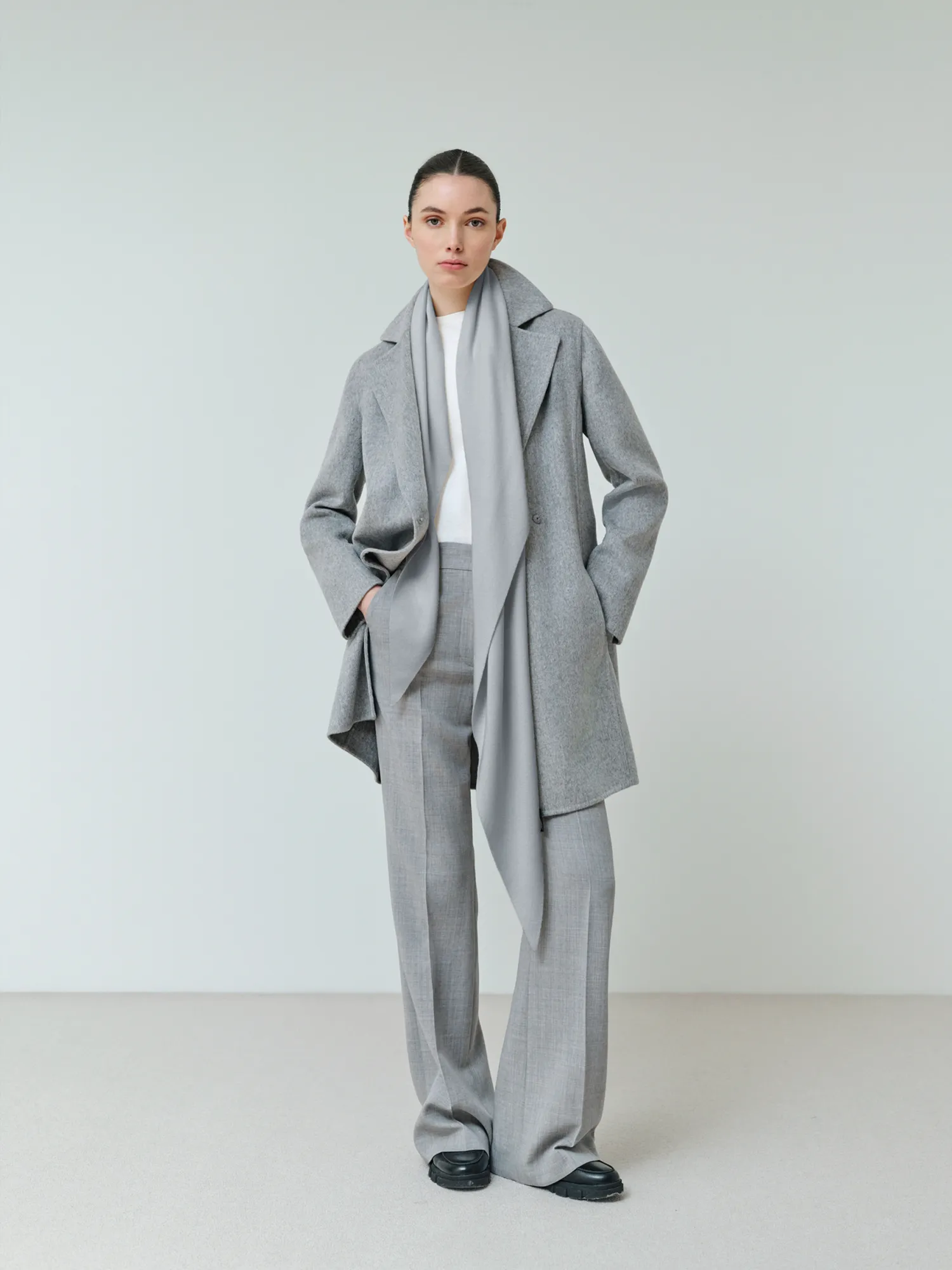 Lightweight Double-Face Cashmere Coat sold by Akris product image thumbnail 2