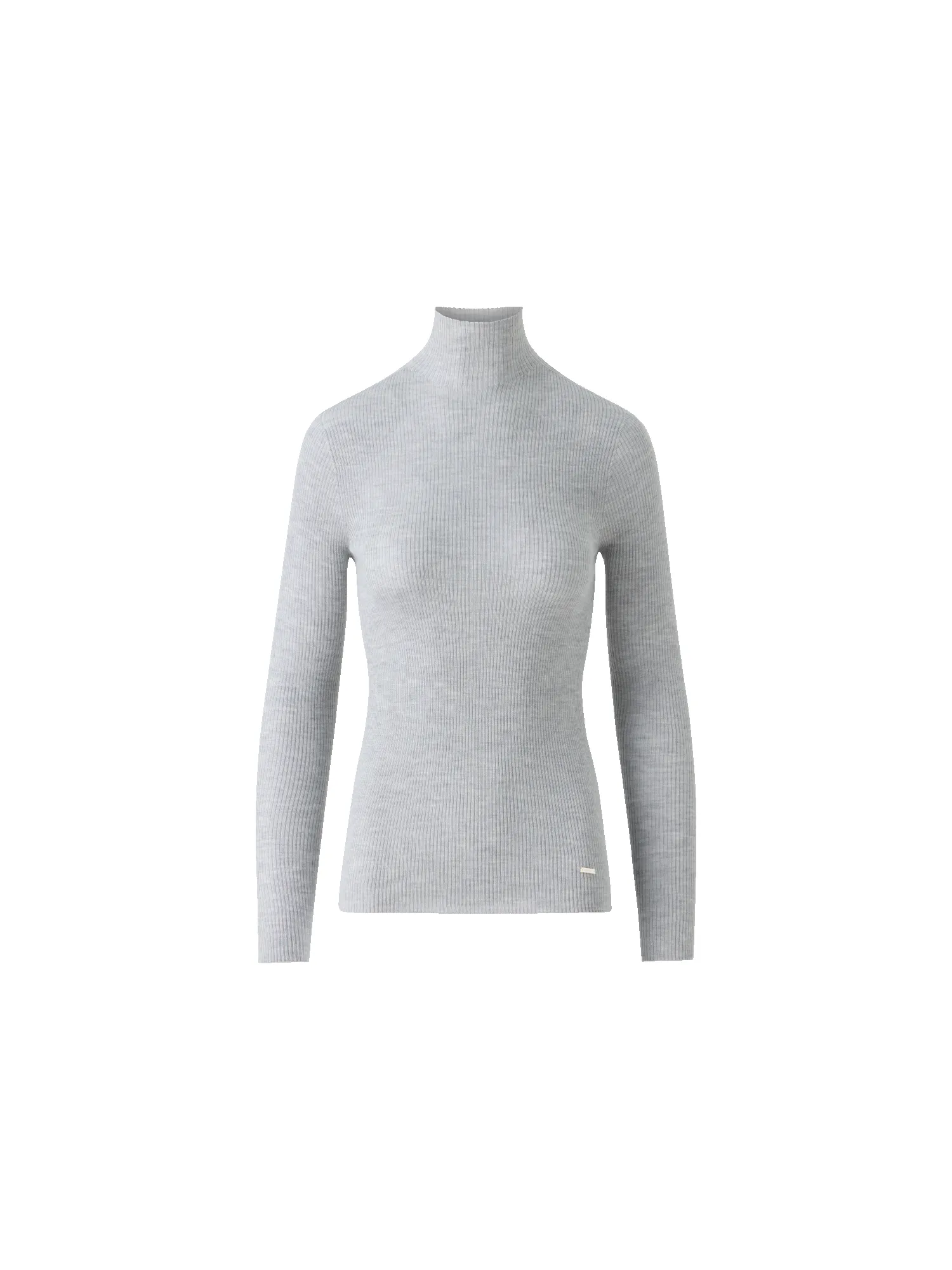 Fine Rib Cashmere Silk Mock Neck Pullover sold by Akris