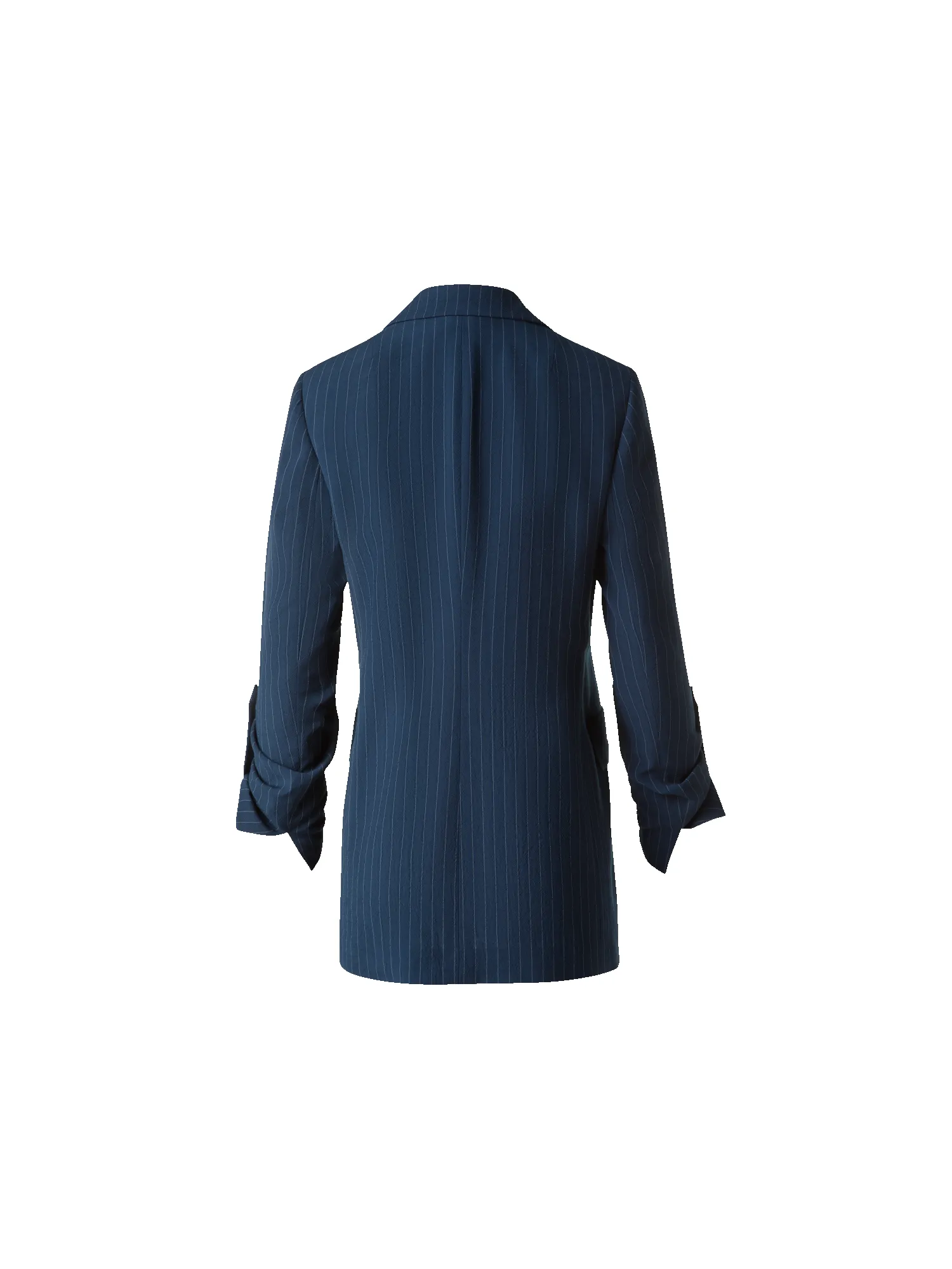 Relaxed Boyfriend Blazer in Striped Cool Wool sold by Akris product image thumbnail 4
