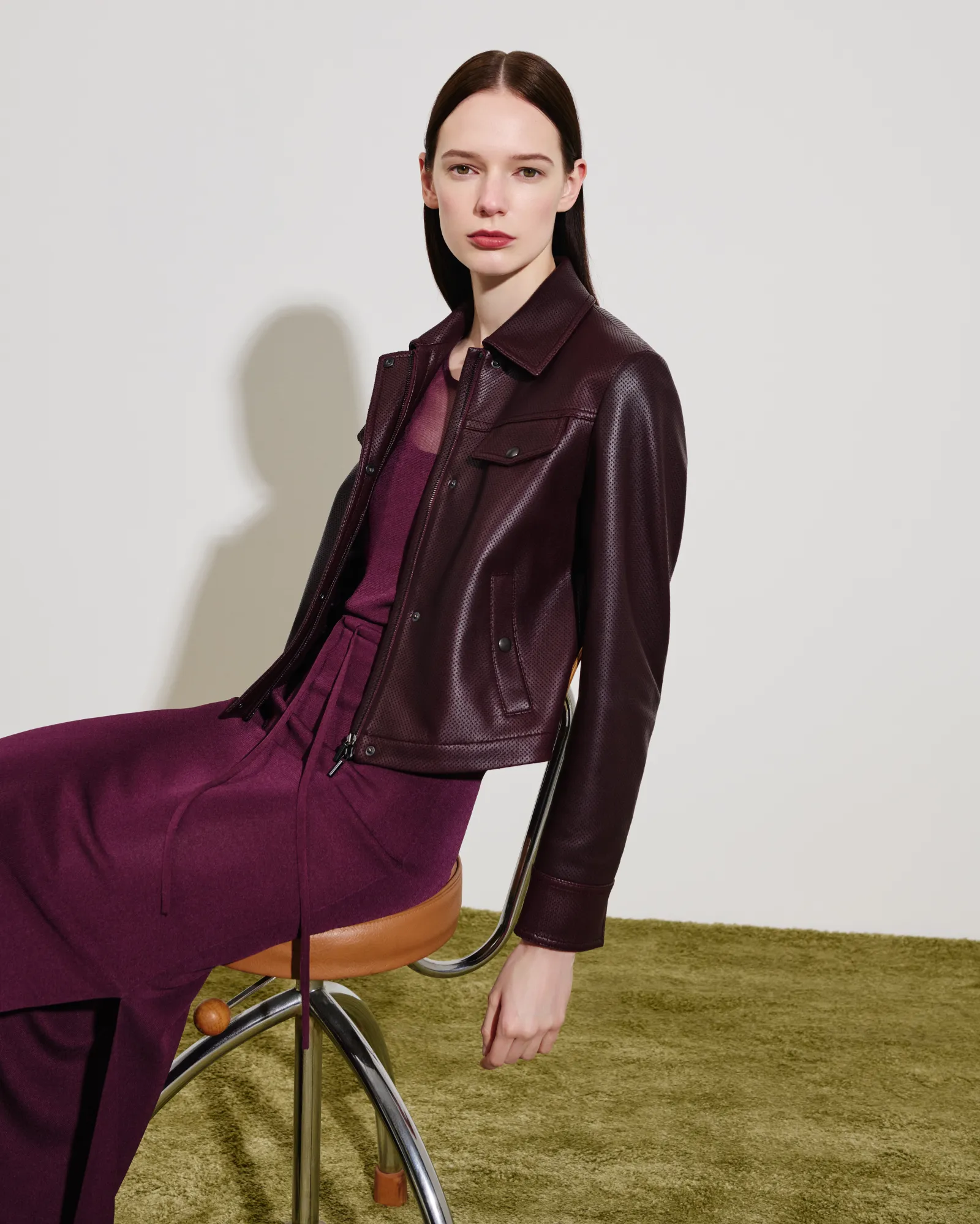 Layered Sheer Knit Midi Dress sold by Akris product image thumbnail 2