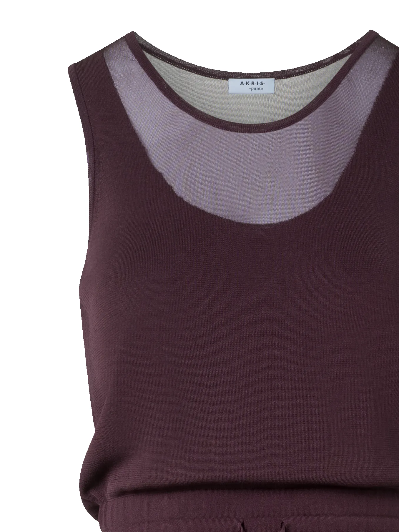 Layered Sheer Knit Midi Dress sold by Akris product image thumbnail 5