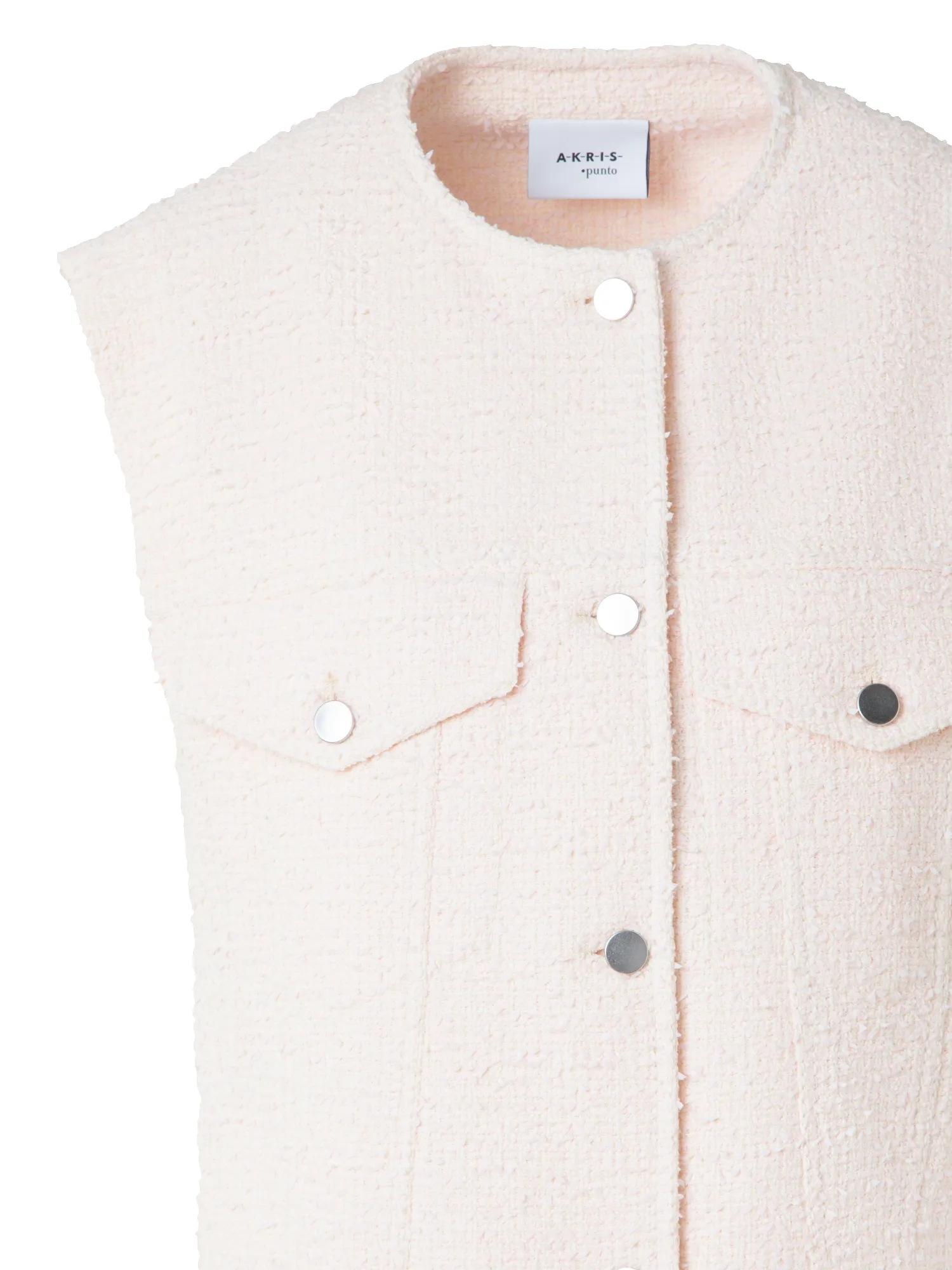 Oversized Cotton Tweed Gilet sold by Akris product image thumbnail 5