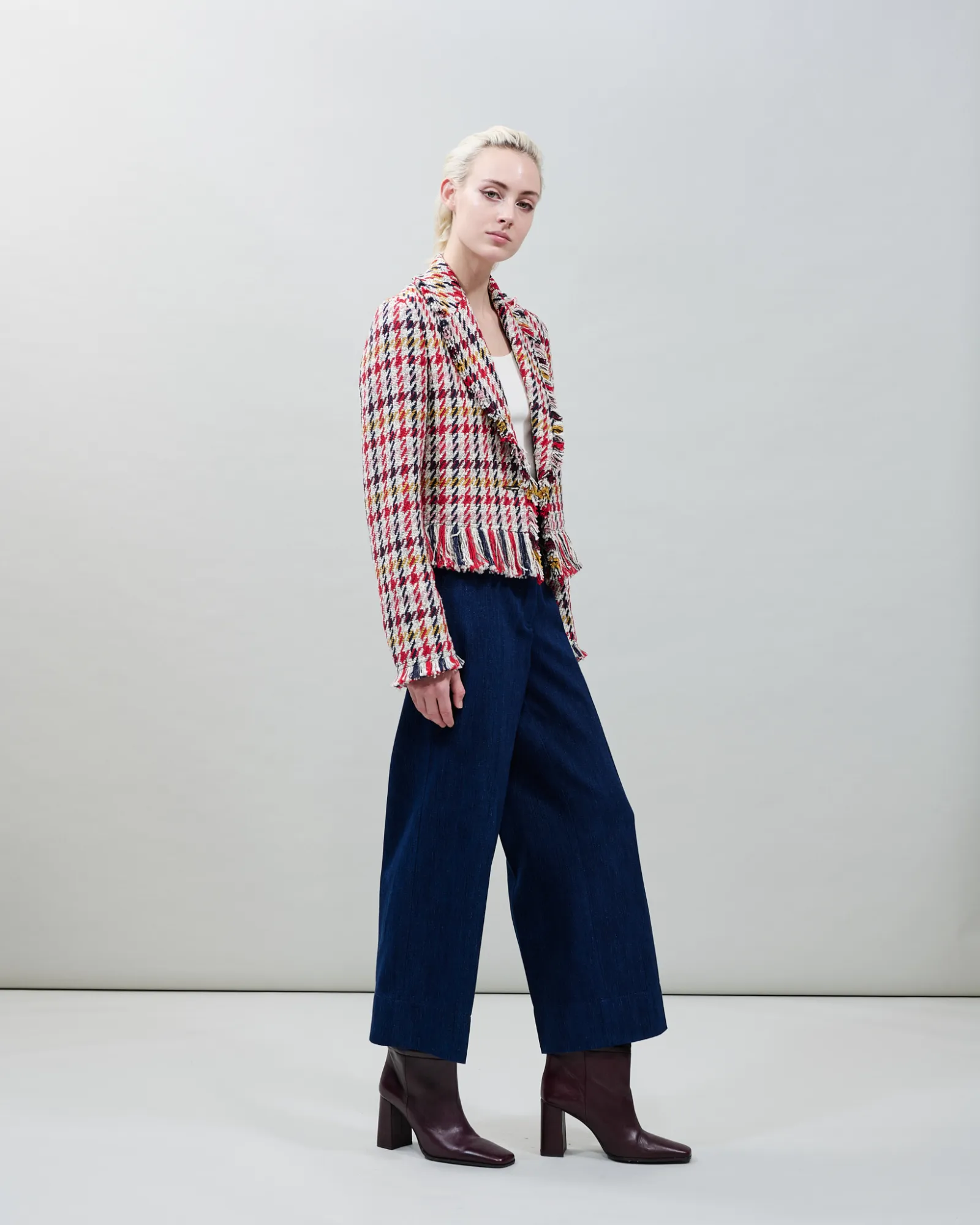 Short Tweed Jacket with Fringes sold by Akris product image thumbnail 2