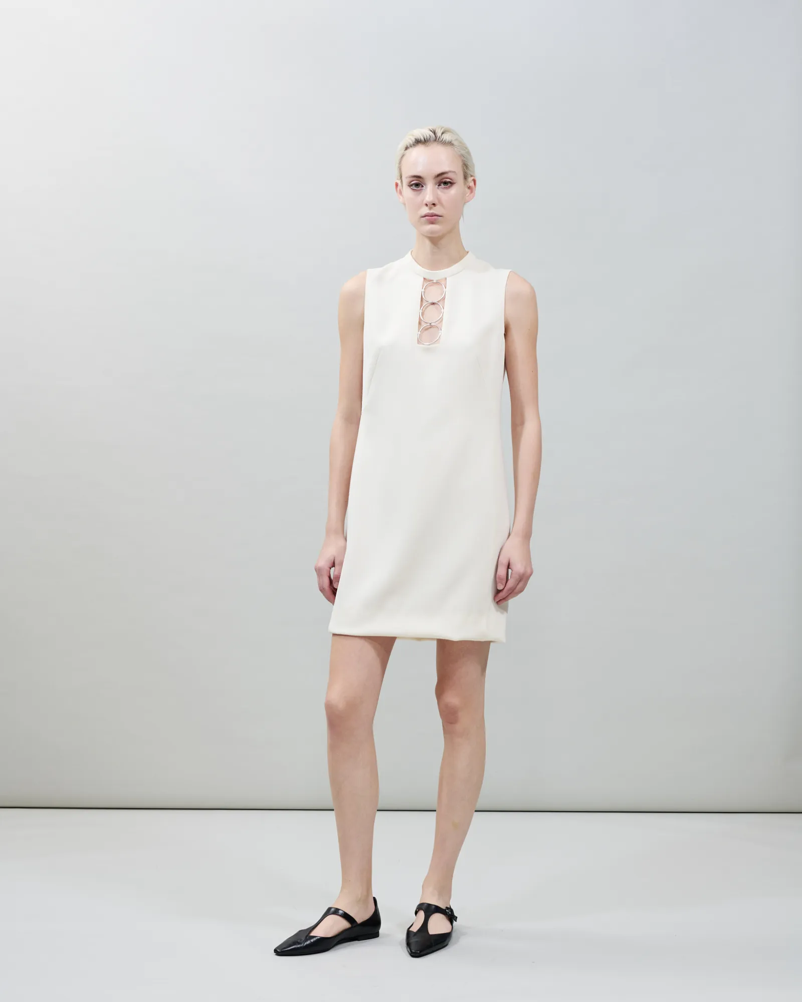 Short Shift Dress with Metal Rings sold by Akris product image thumbnail 2