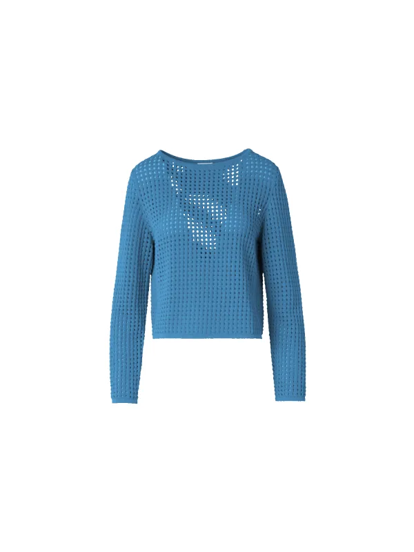 Knit Sweater in Chunky Cotton Mesh sold by Akris