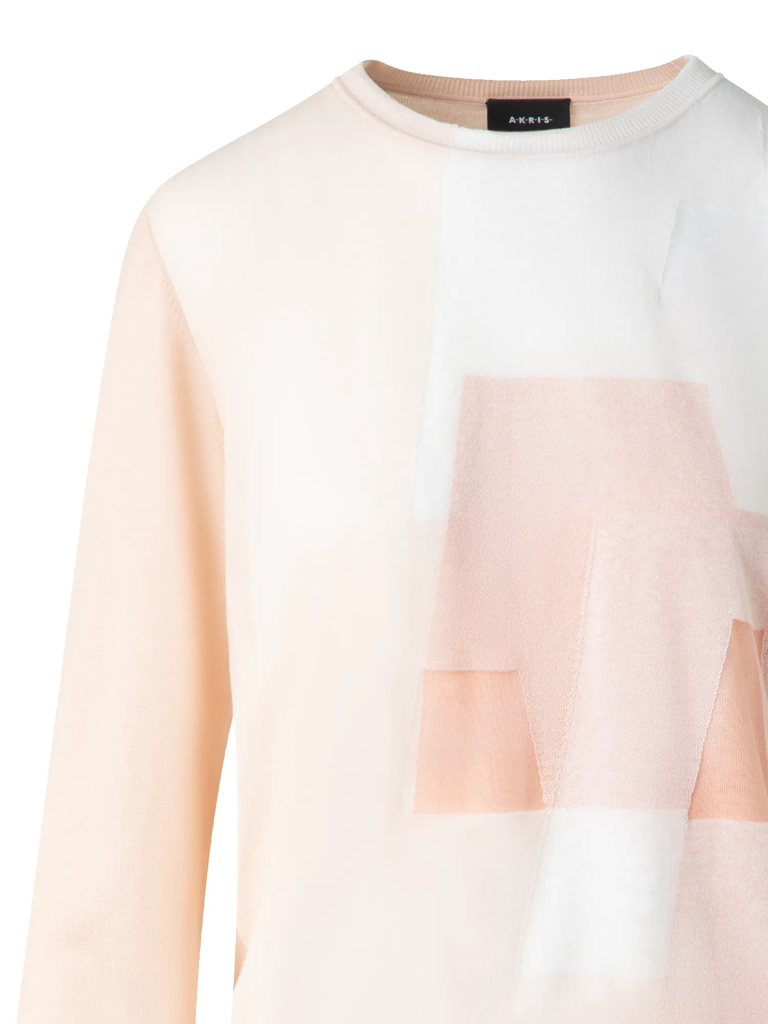 Double Layer Intarsia Long Sleeves Sweater sold by Akris product image thumbnail 4