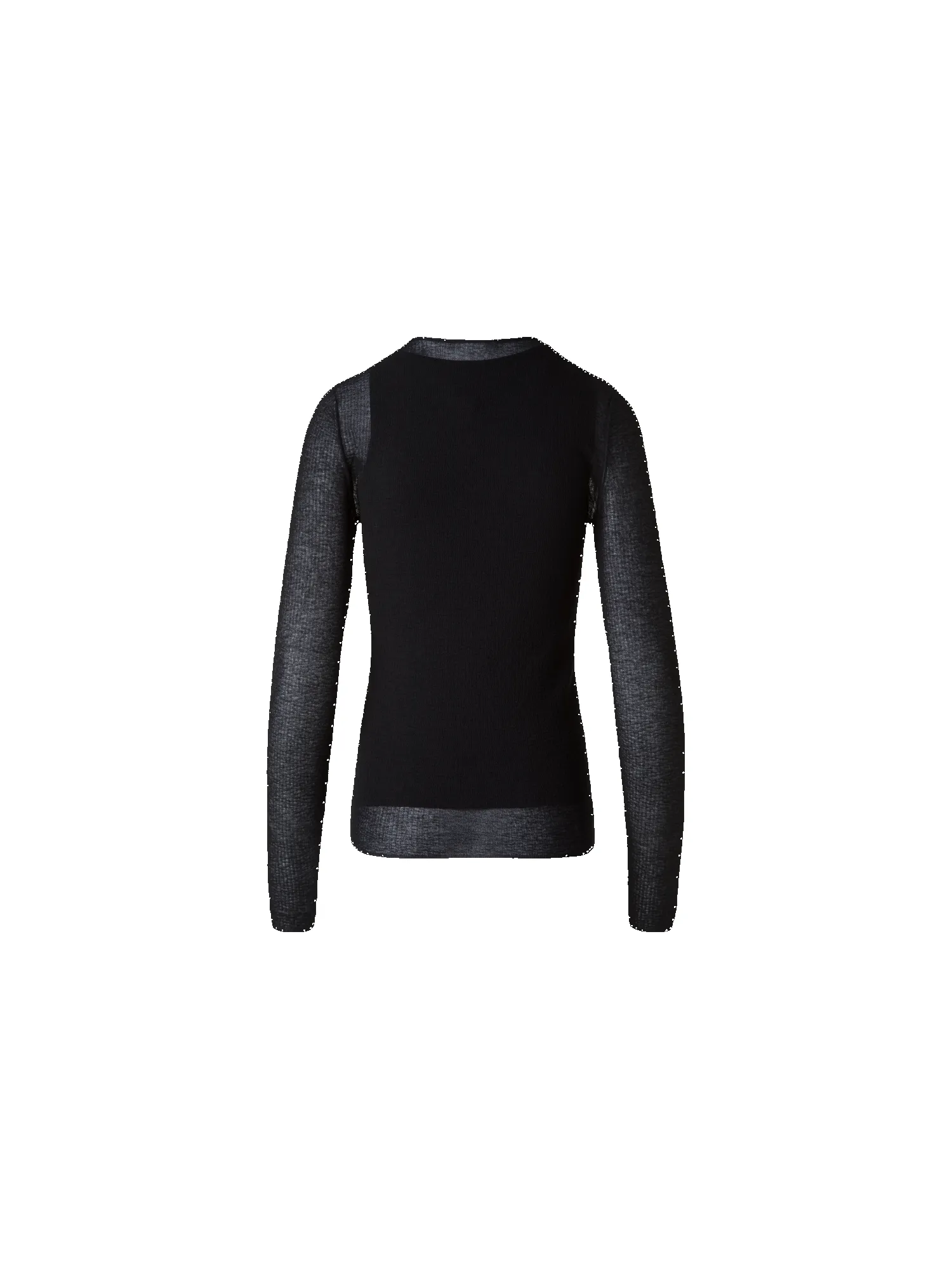 Double Layered Knit Sweater in Sheer Cotton sold by Akris product image thumbnail 4