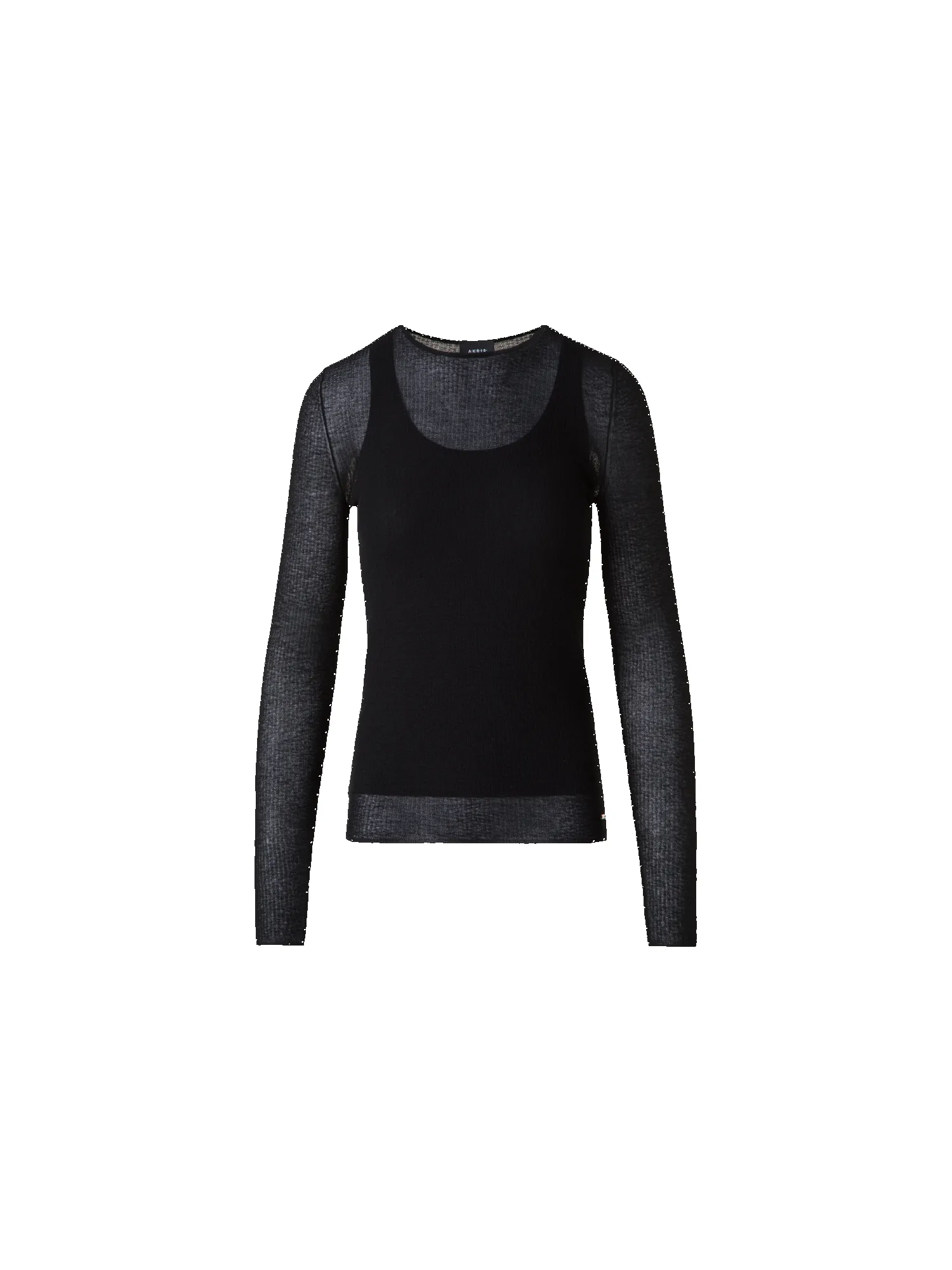 Double Layered Knit Sweater in Sheer Cotton sold by Akris