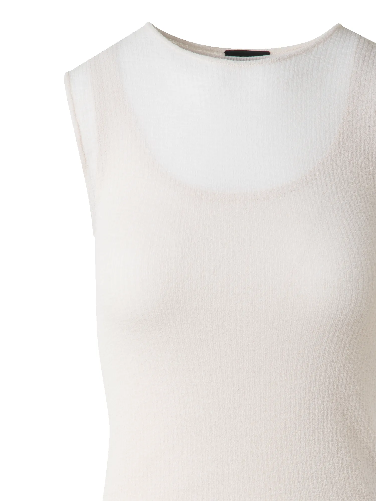 Double Layered Knit Top in Sheer Cotton sold by Akris product image thumbnail 4