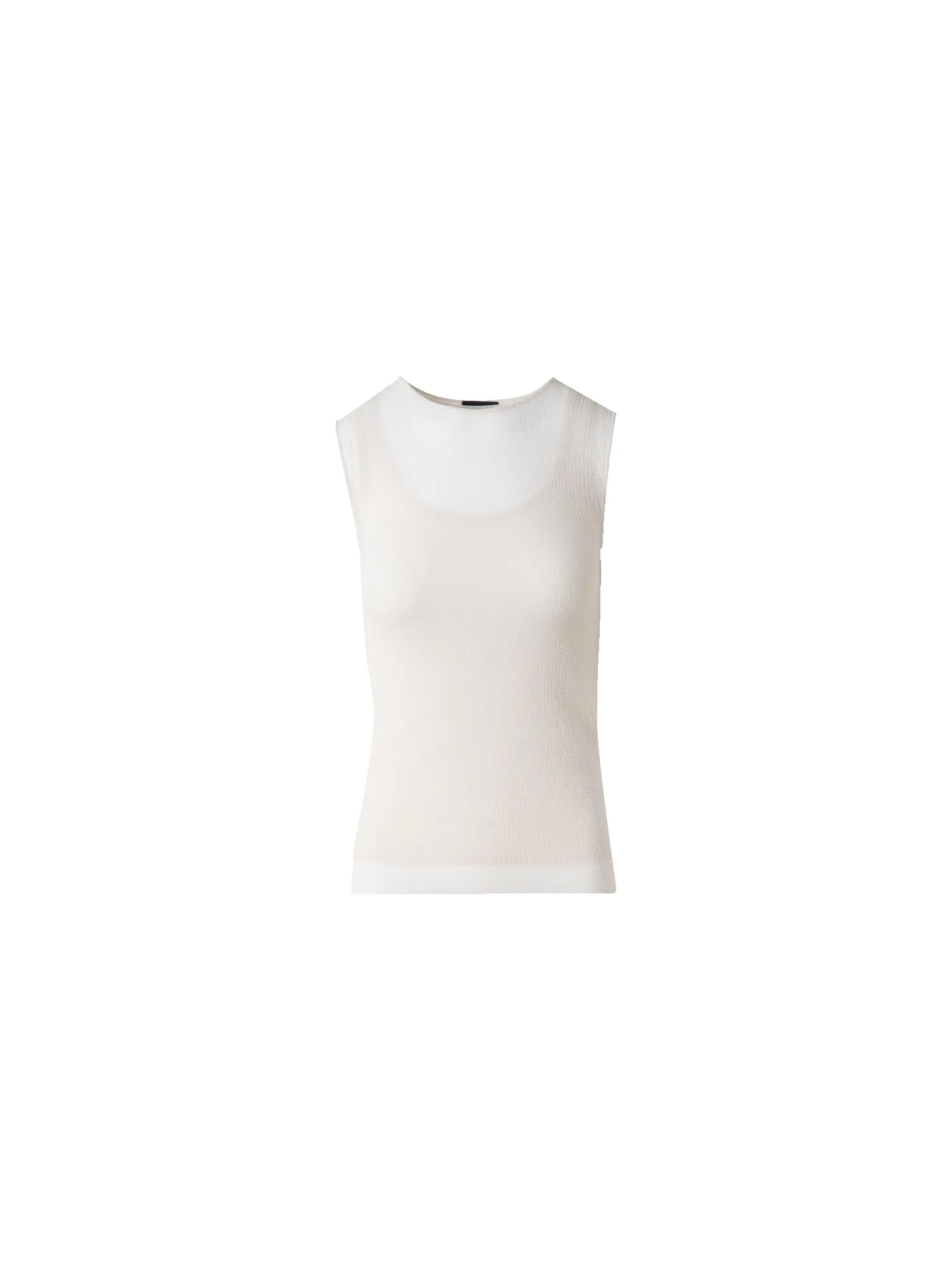 Double Layered Knit Top in Sheer Cotton sold by Akris